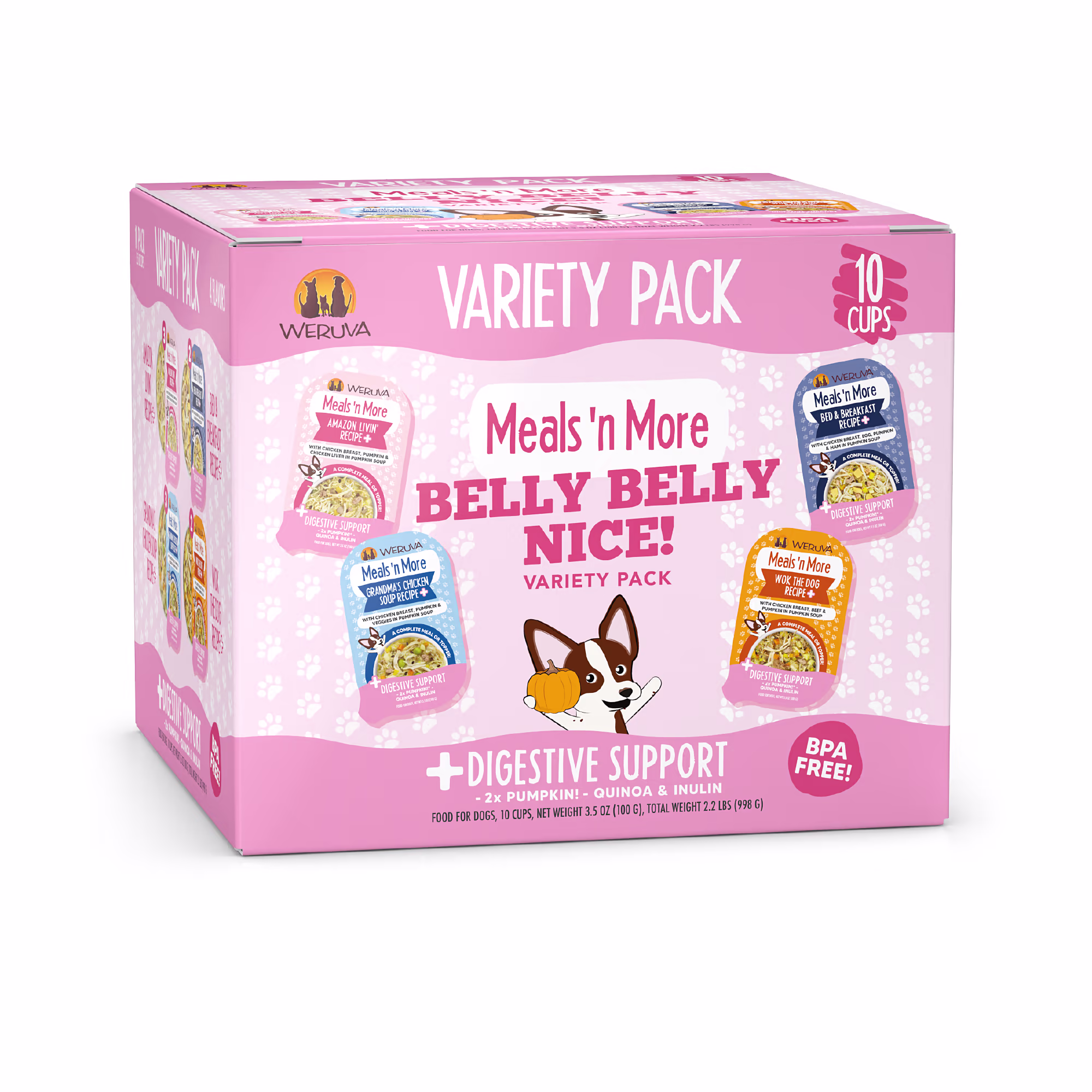 Weruva Meals 'n More Belly Belly Nice! Variety Pack Wet Dog Food, 3.5
