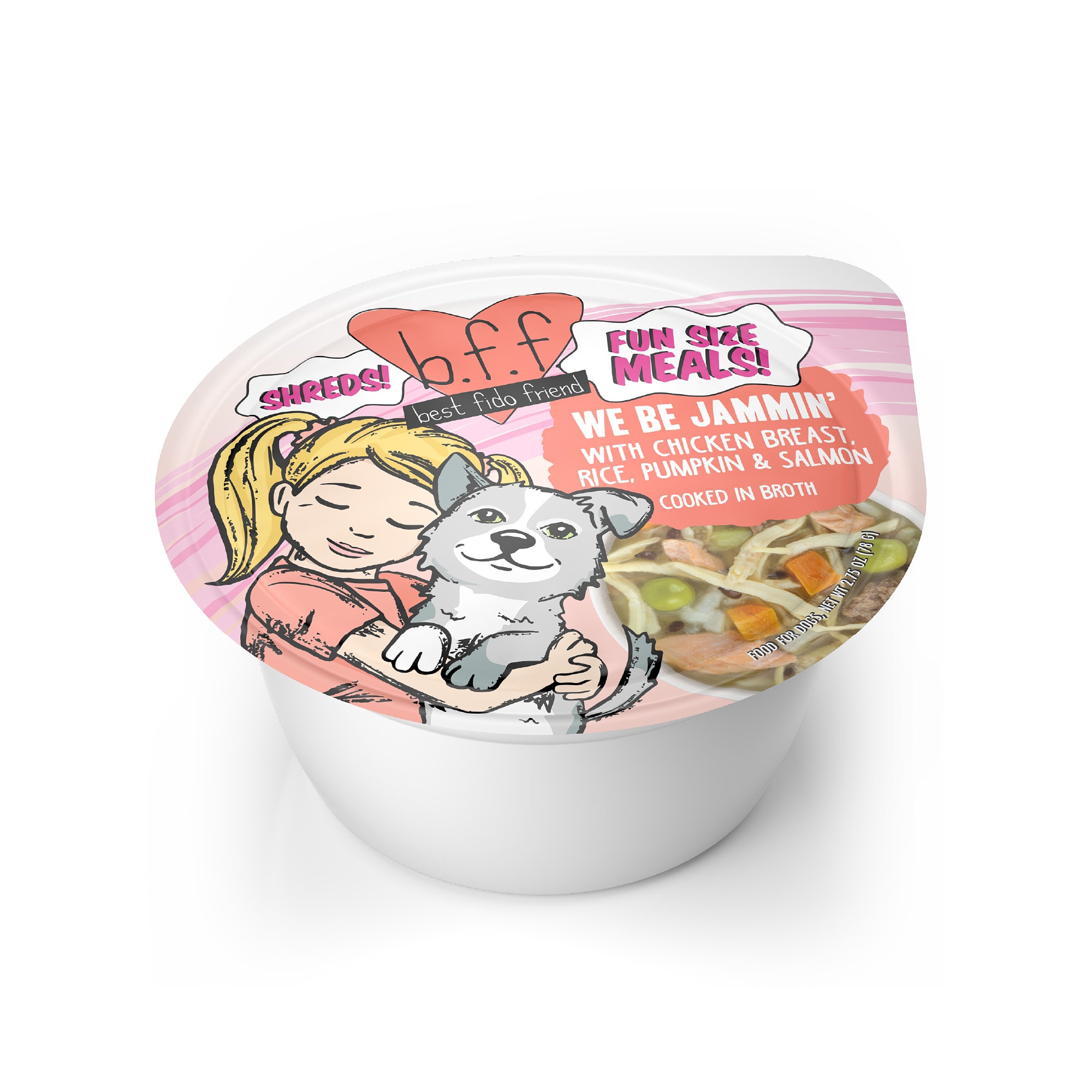 B.F.F. Dog Fun Size Meals We Be Jammin with Chicken Breast Rice