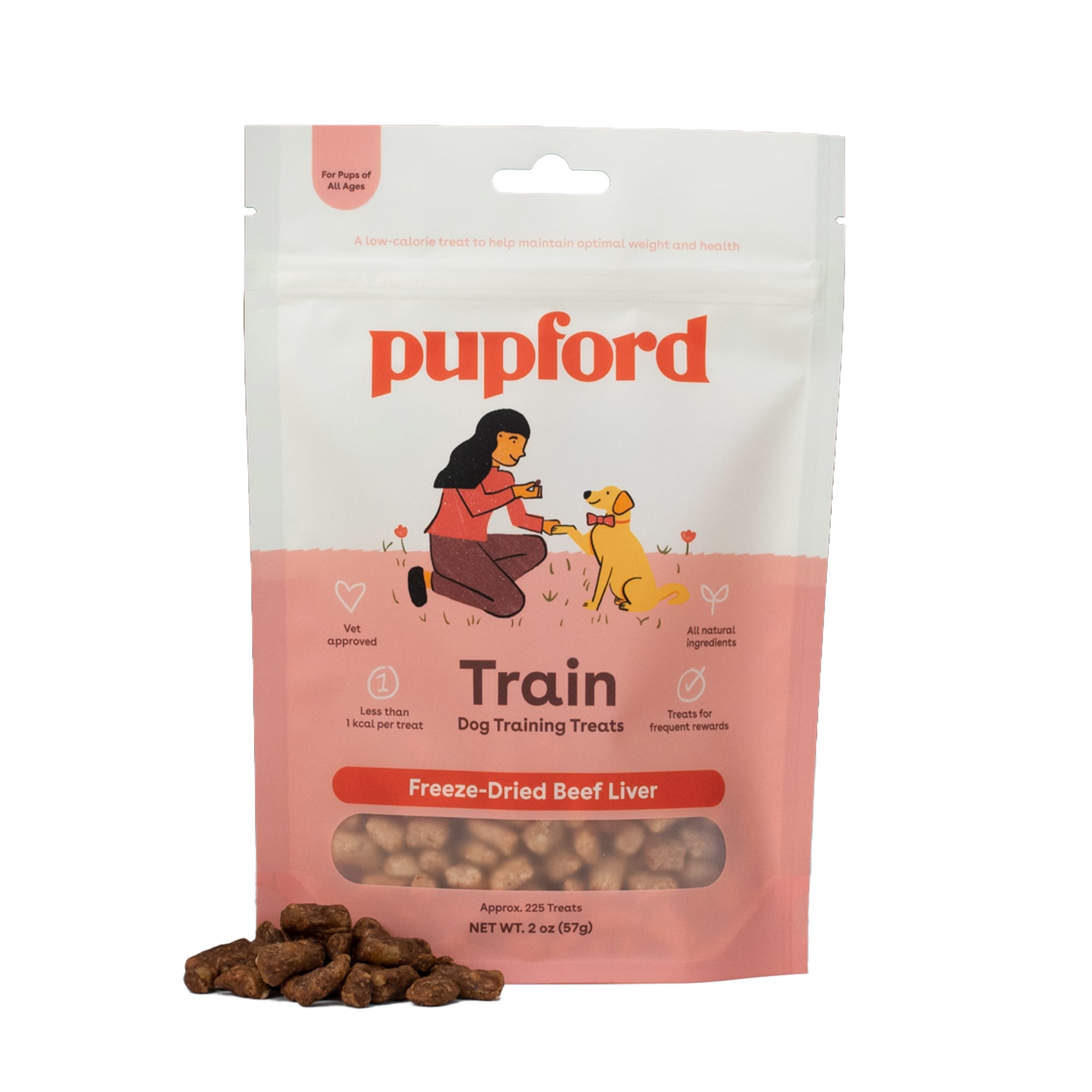 Pupford Simple Ingredient Low Calorie Beef Liver Freeze Dried Dog