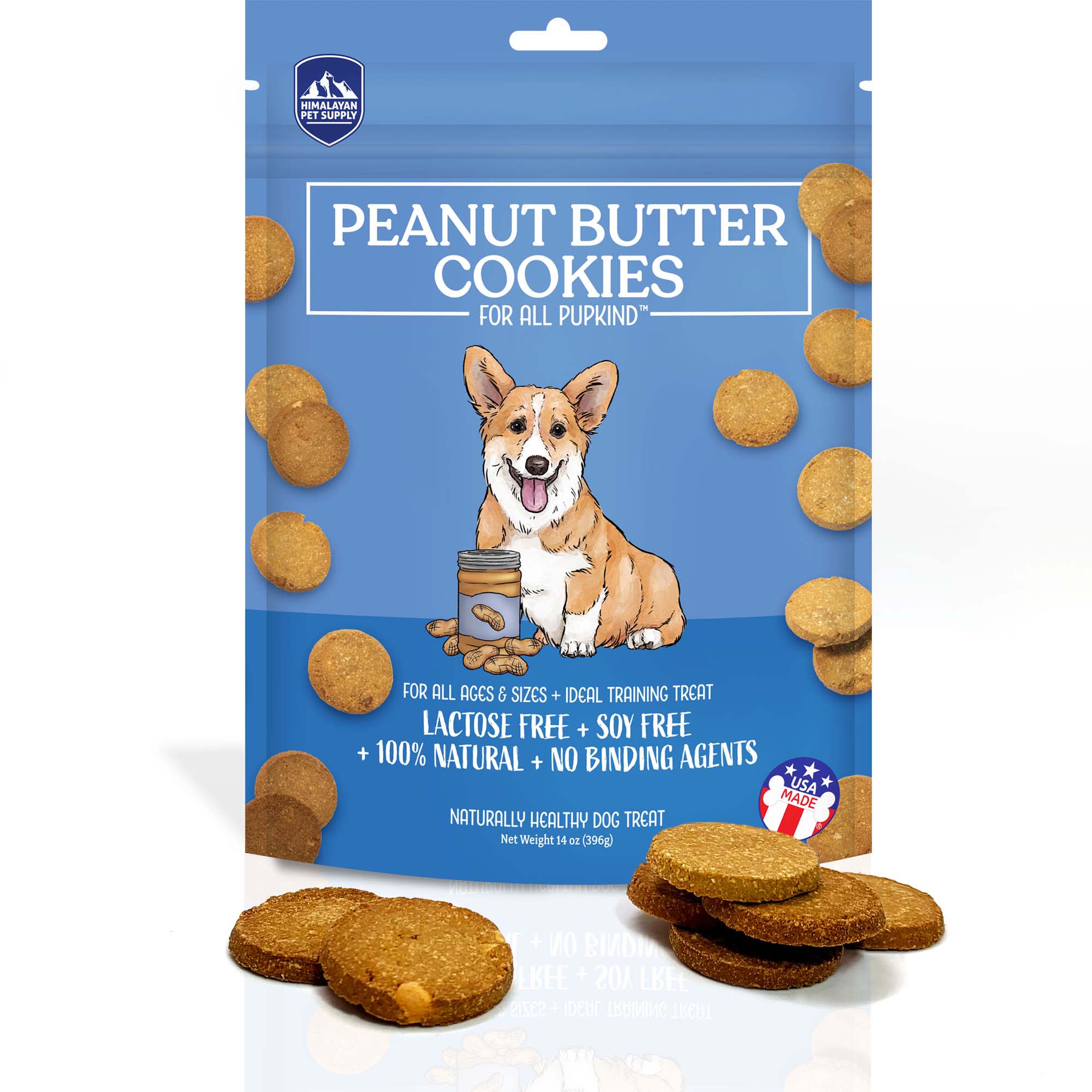 Himalayan Peanut Butter Dog Cookies 14 oz All Natural Brain Healthy