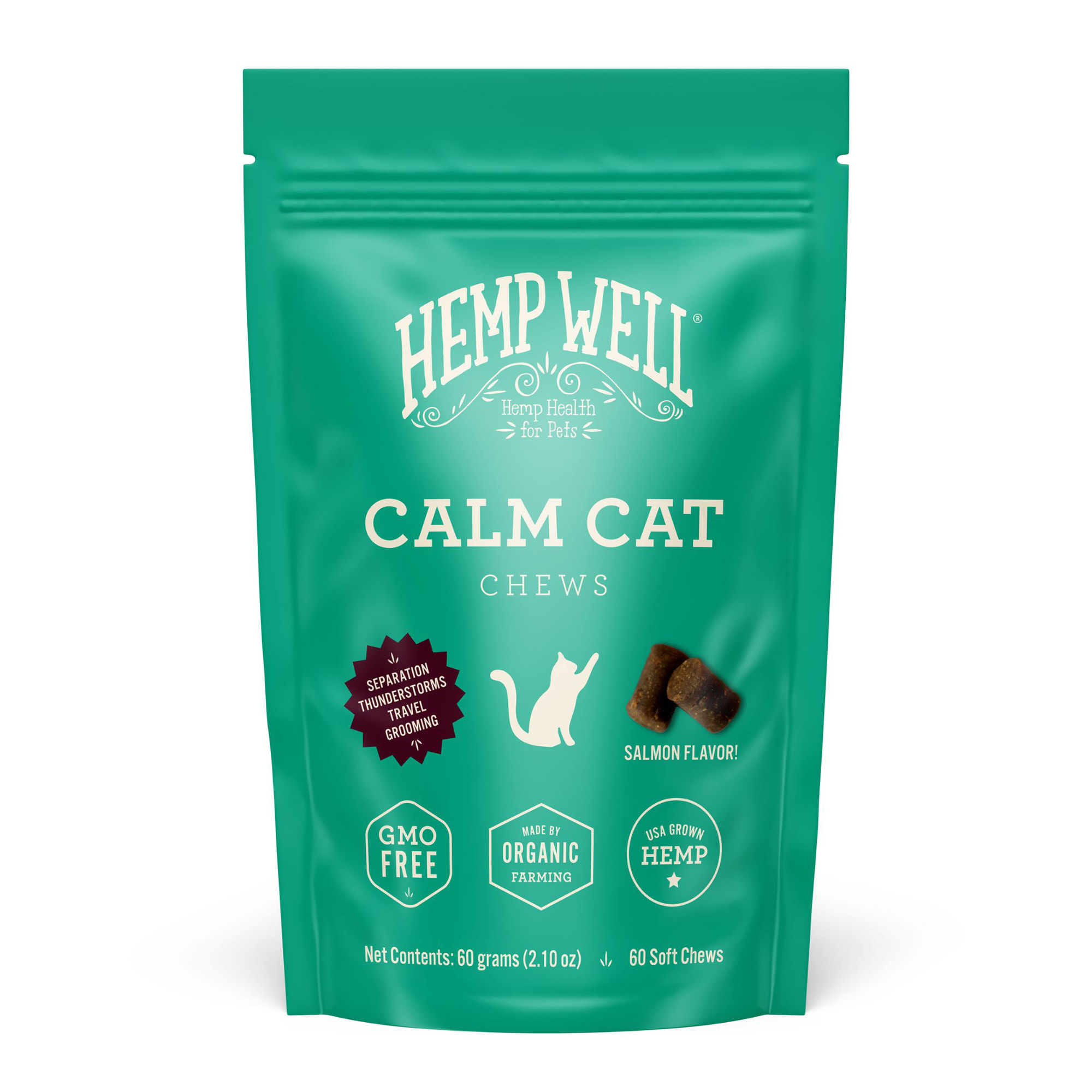 Hemp Well Calm Cat Soft Chews 2.11 oz. Count of 60 Petco