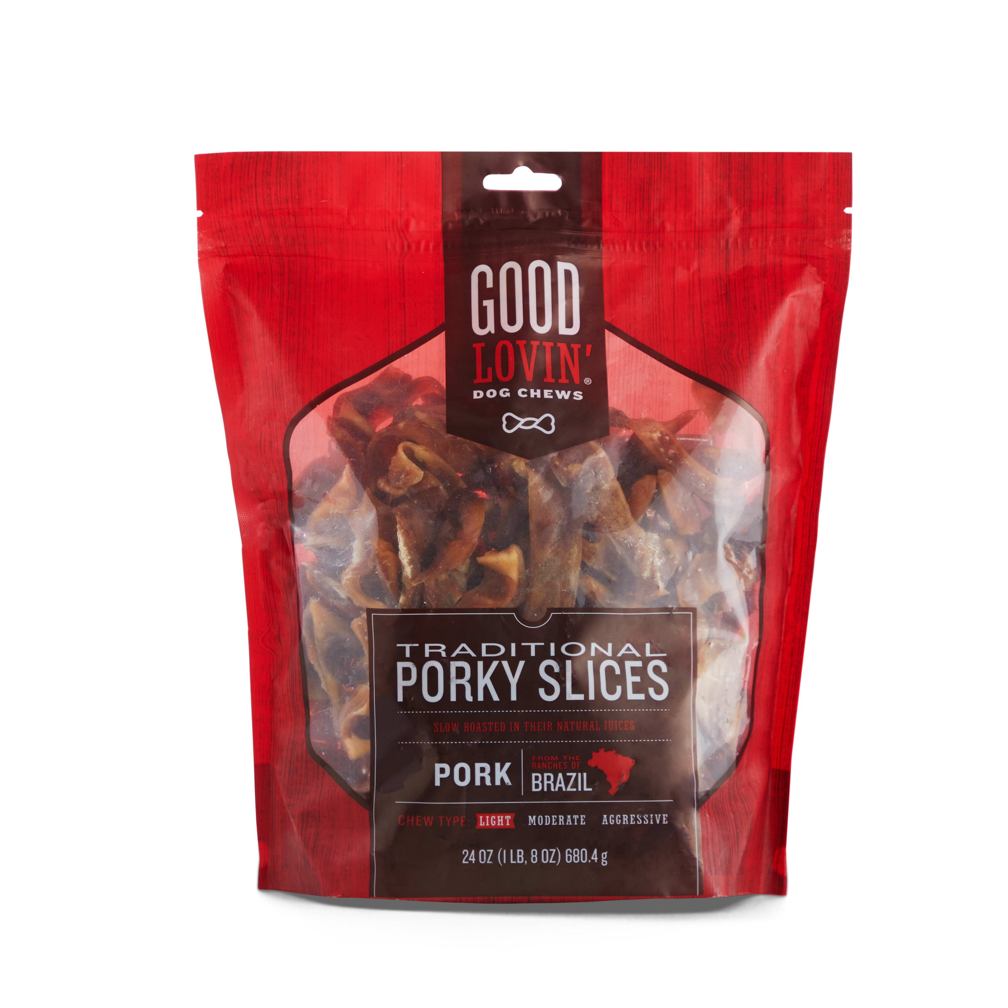 Good Lovin Traditional Porky Slice Chew for Dogs 24 oz. Petco