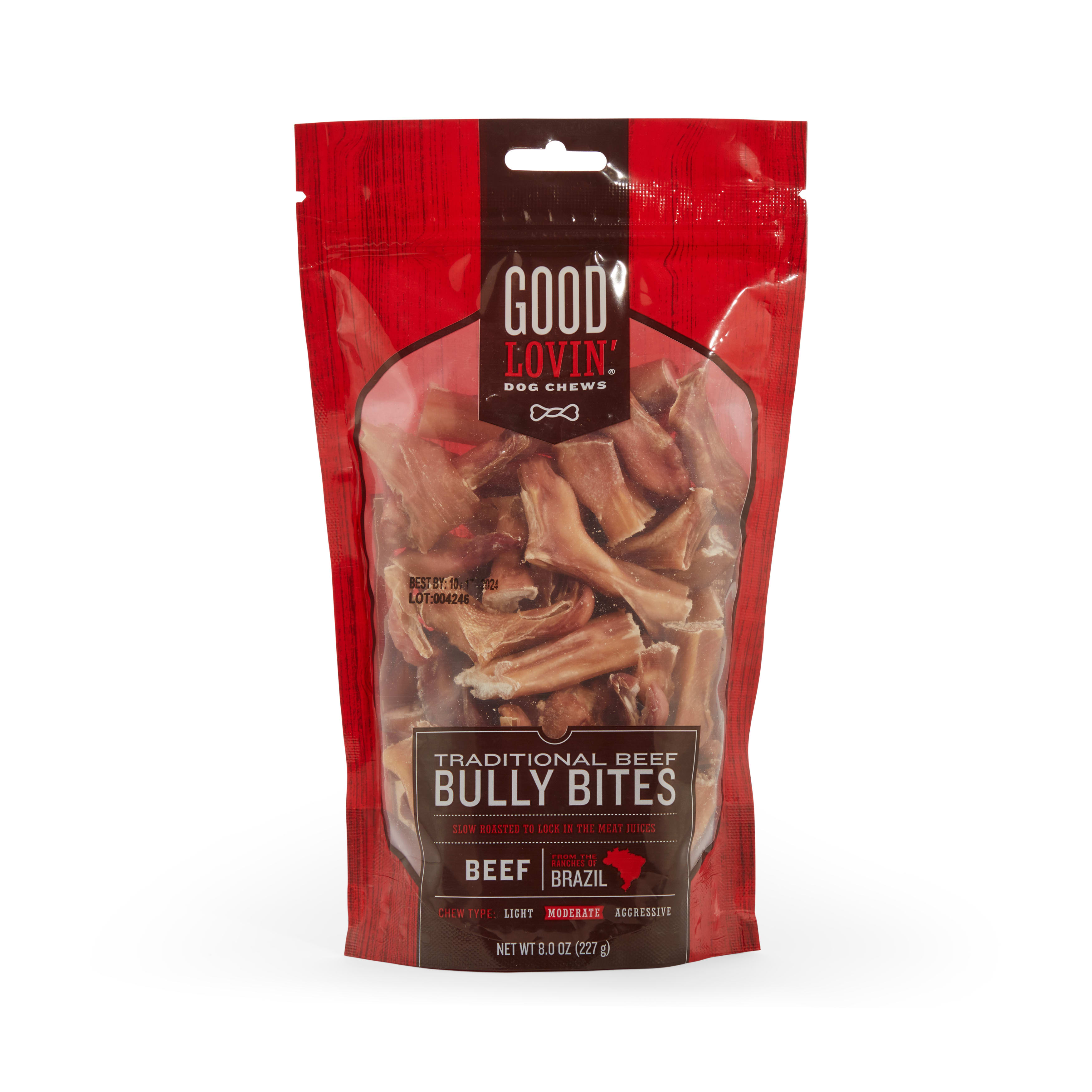 Good Lovin Beef Bully Bites for Small Dogs Grain Free Tasty