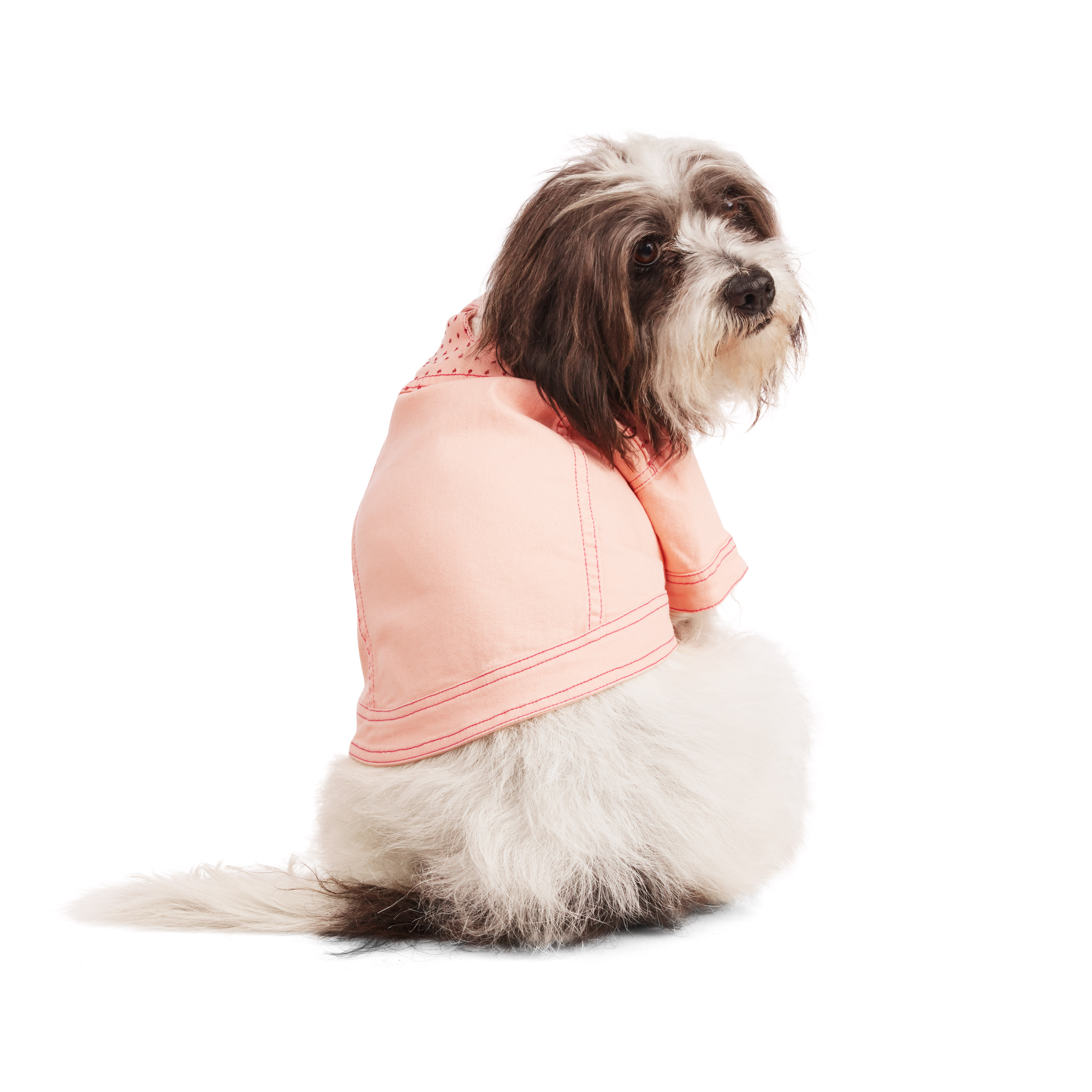 Youly Pink Denim Jacket for Dogs Small