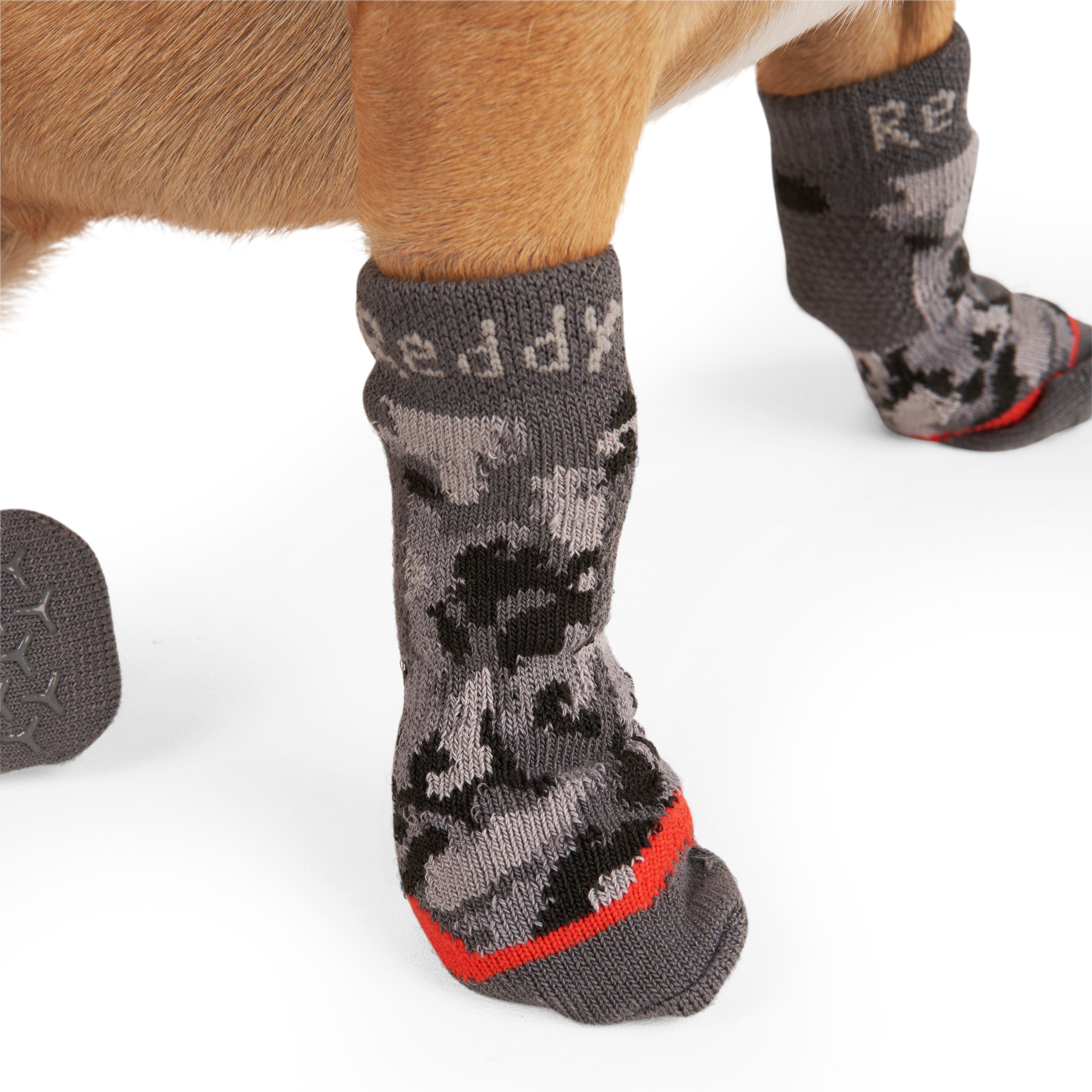 Reddy Green Grip Dog Socks, Small