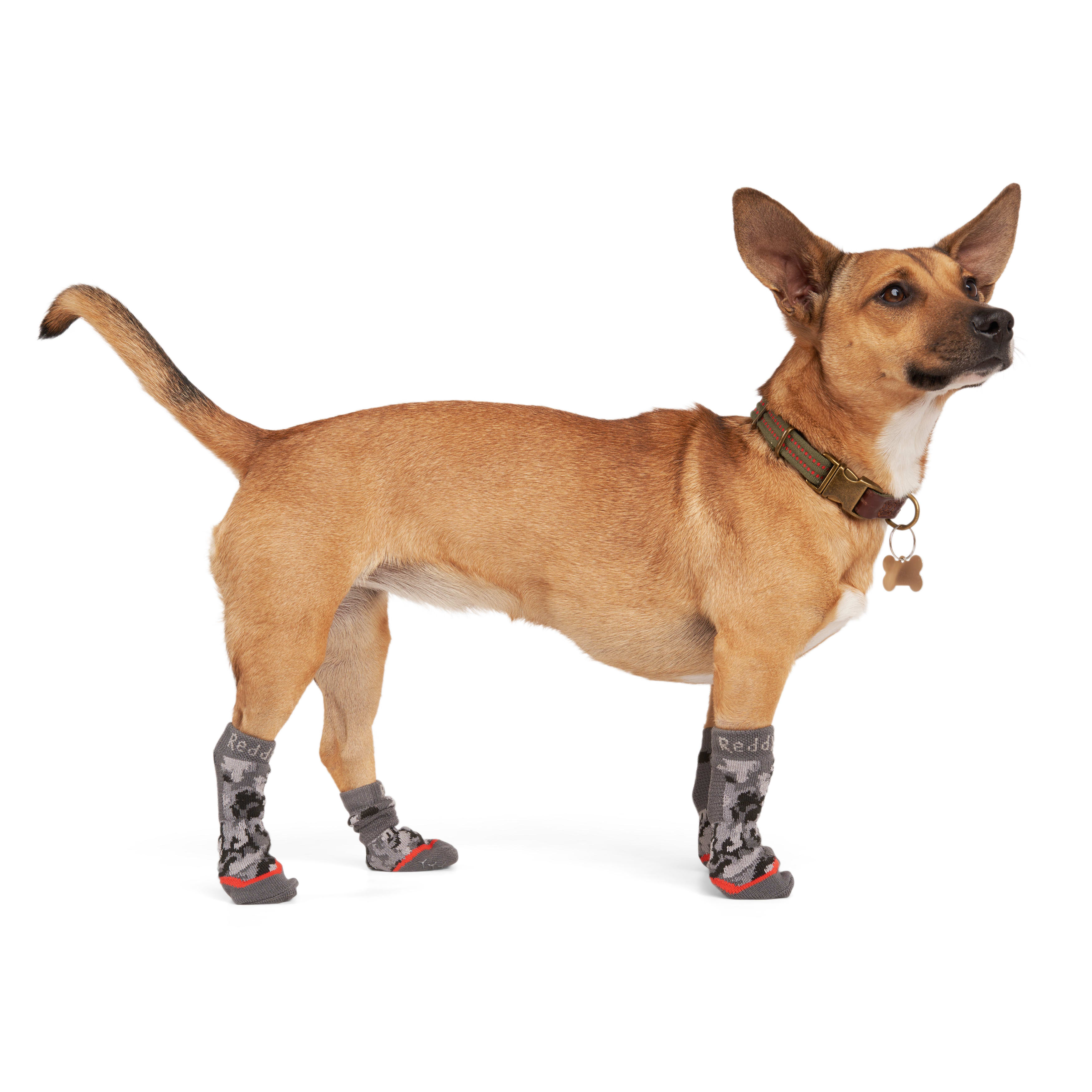 Reddy Green Grip Dog Socks, Small