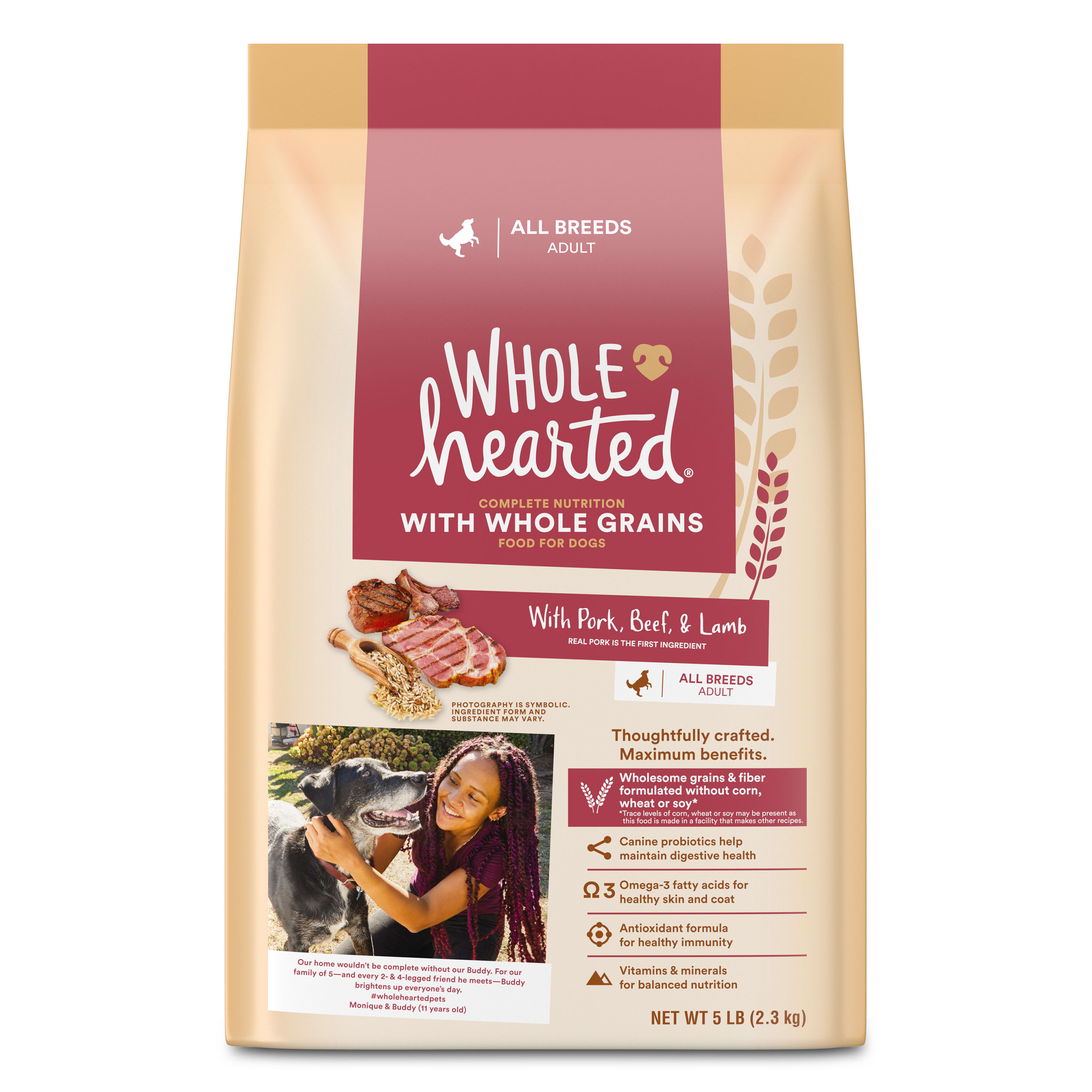 Review wholehearted dog store food