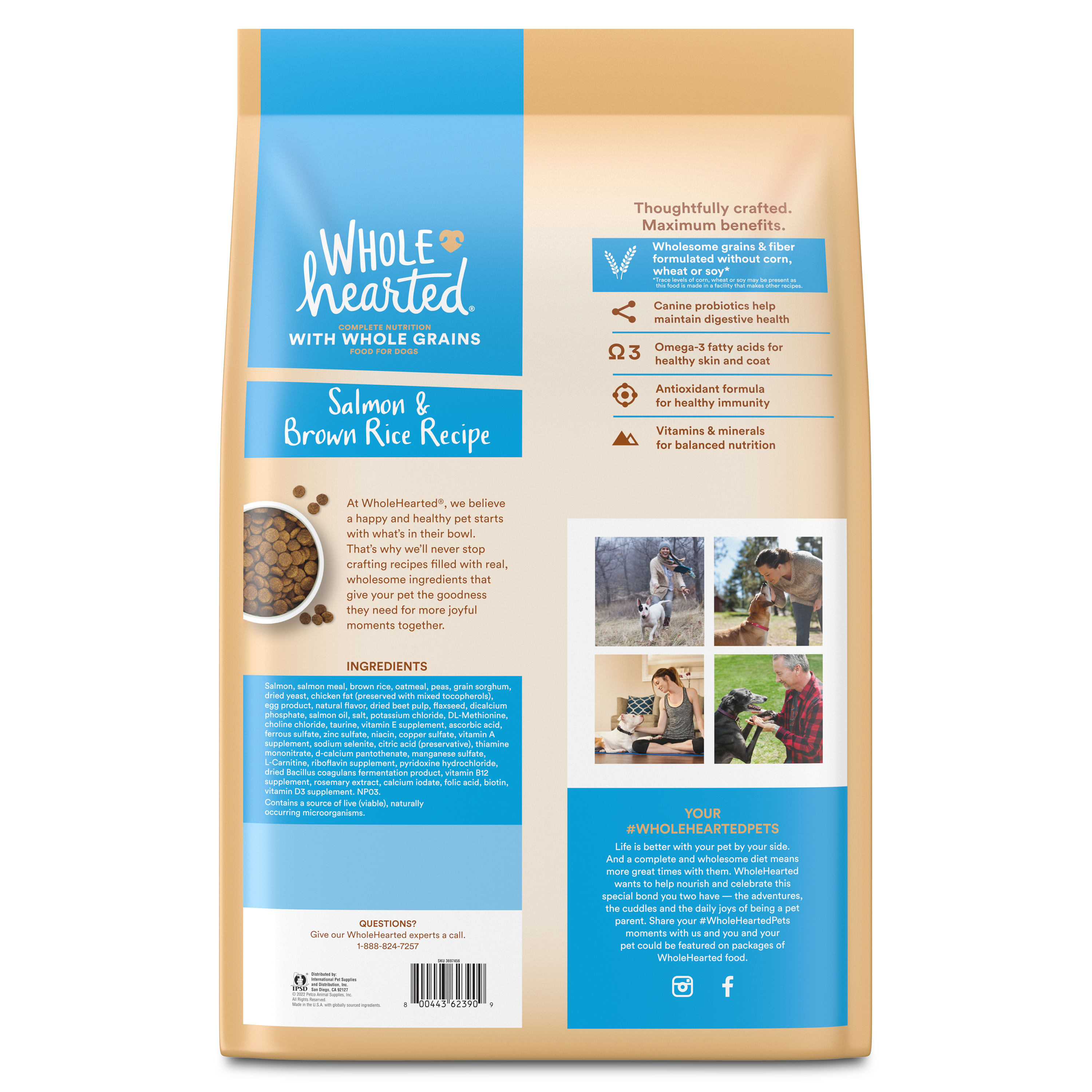 Wholehearted salmon hotsell dog food reviews