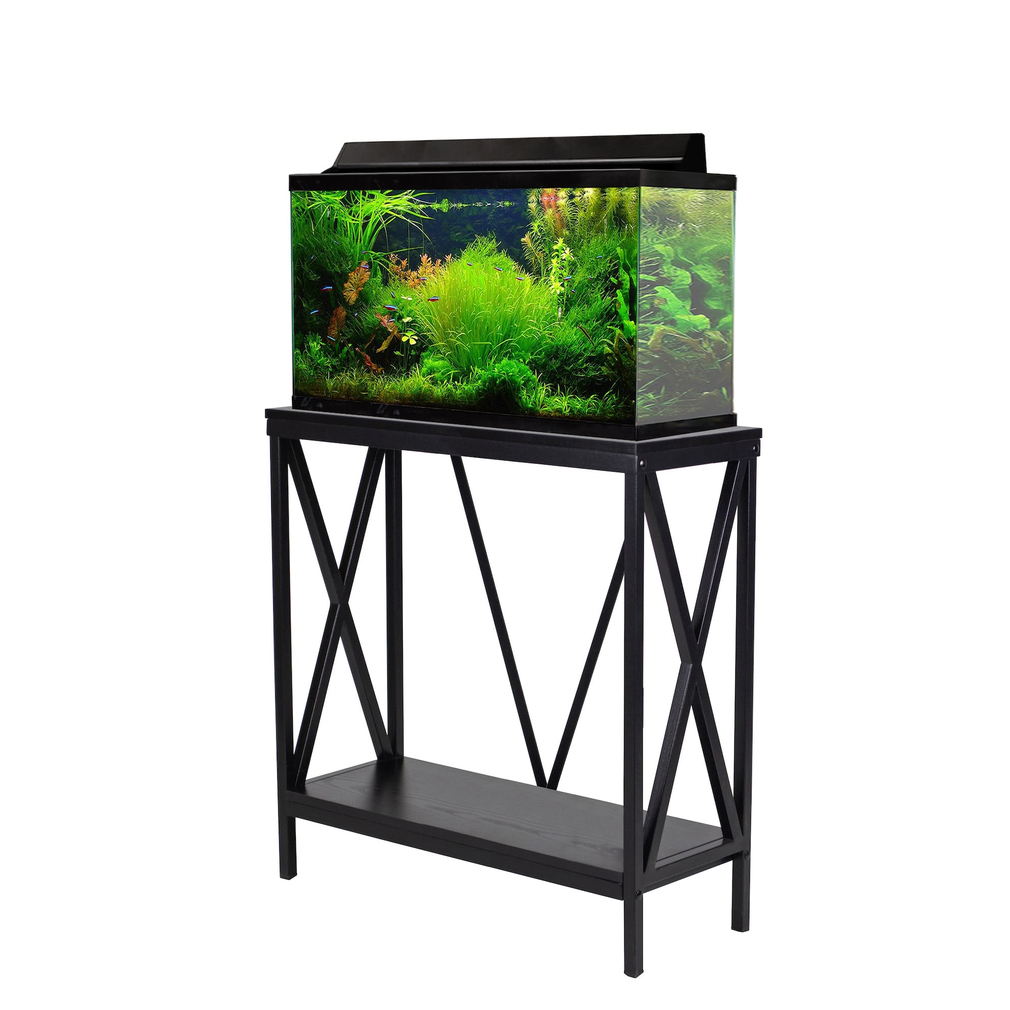 Aquatic Fundamentals 29/37 Gallon Steel XFrame Aquarium Stand