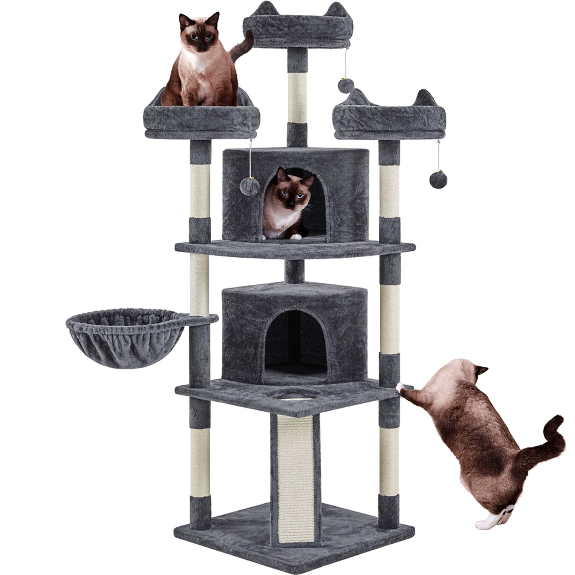 Grey cat outlet tower