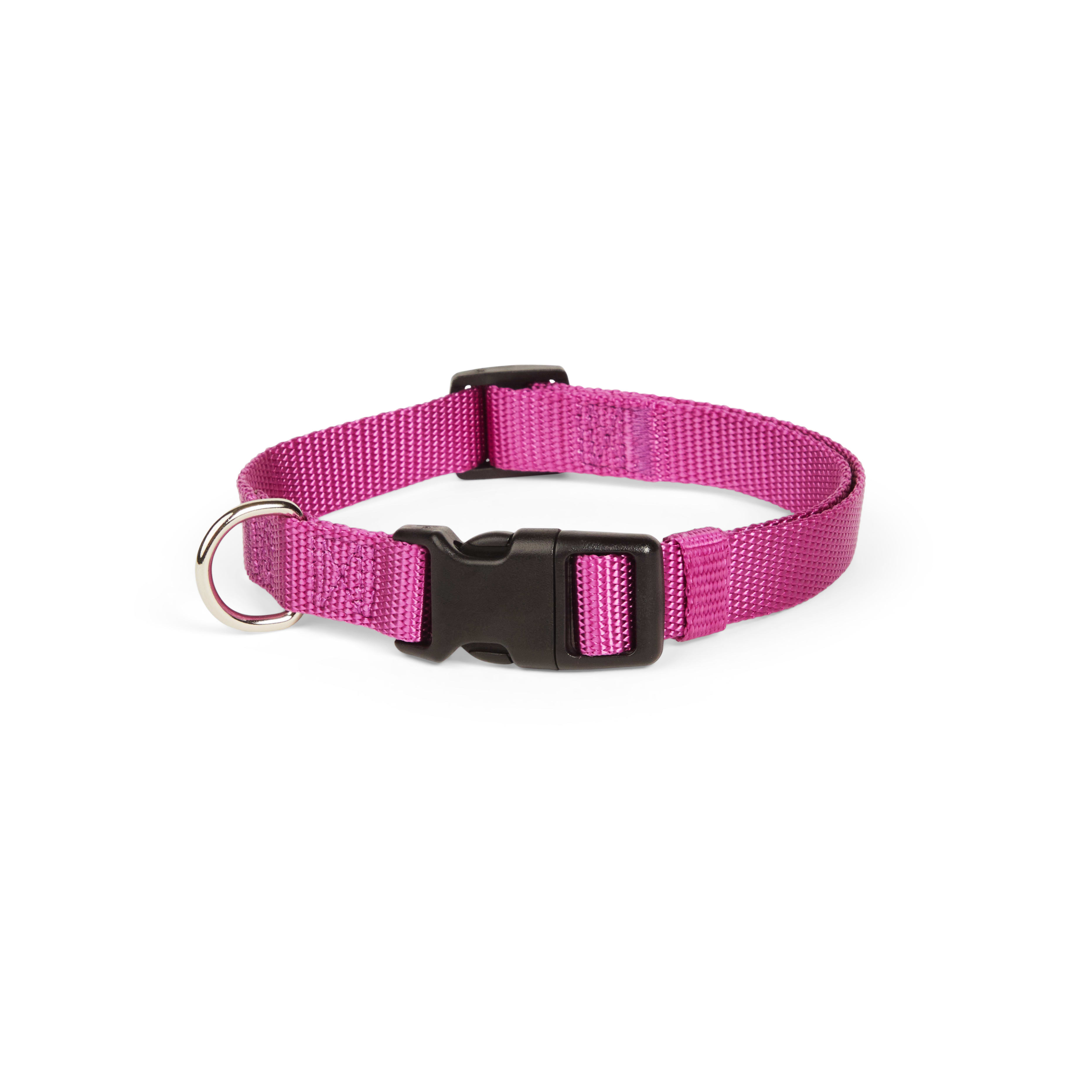 YOULY Adjustable Dog Collar, Berry, Medium Petco