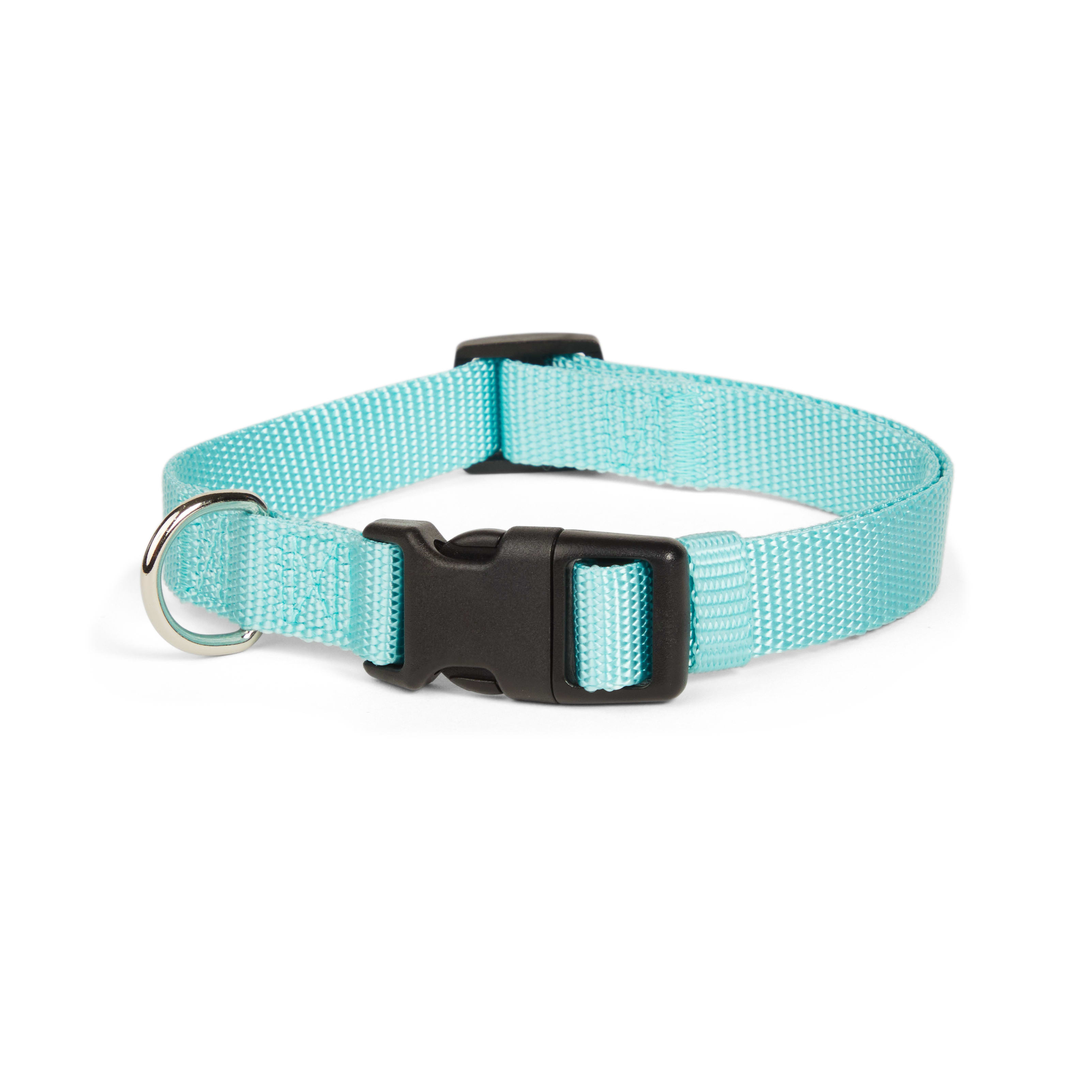 Sublime Adjustable Dog Collar, Blue Waves With Blue Checkers