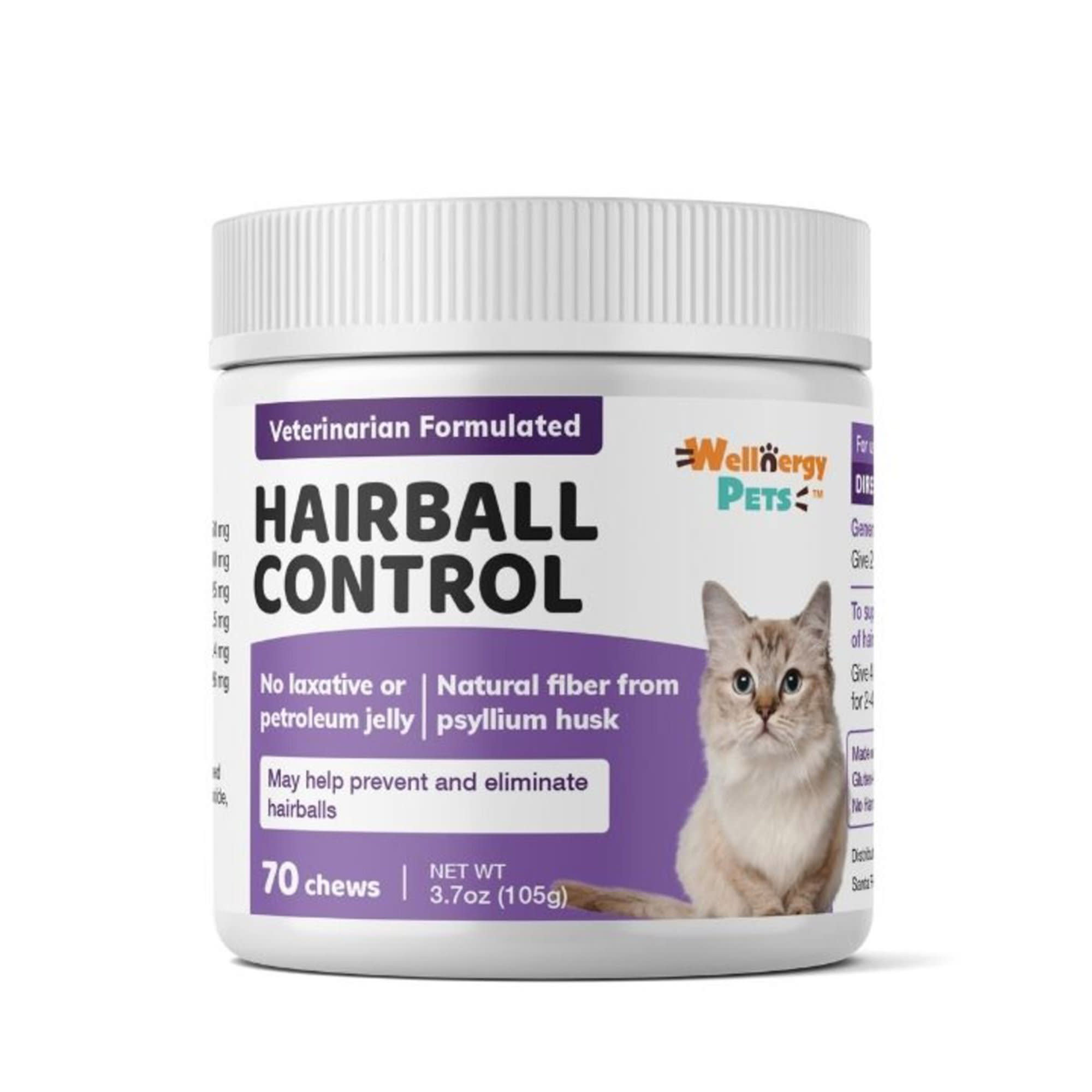 Wellnergy Pets Hairball Control Multivitamin Soft Cat Chew Treats Count of 70 Petco