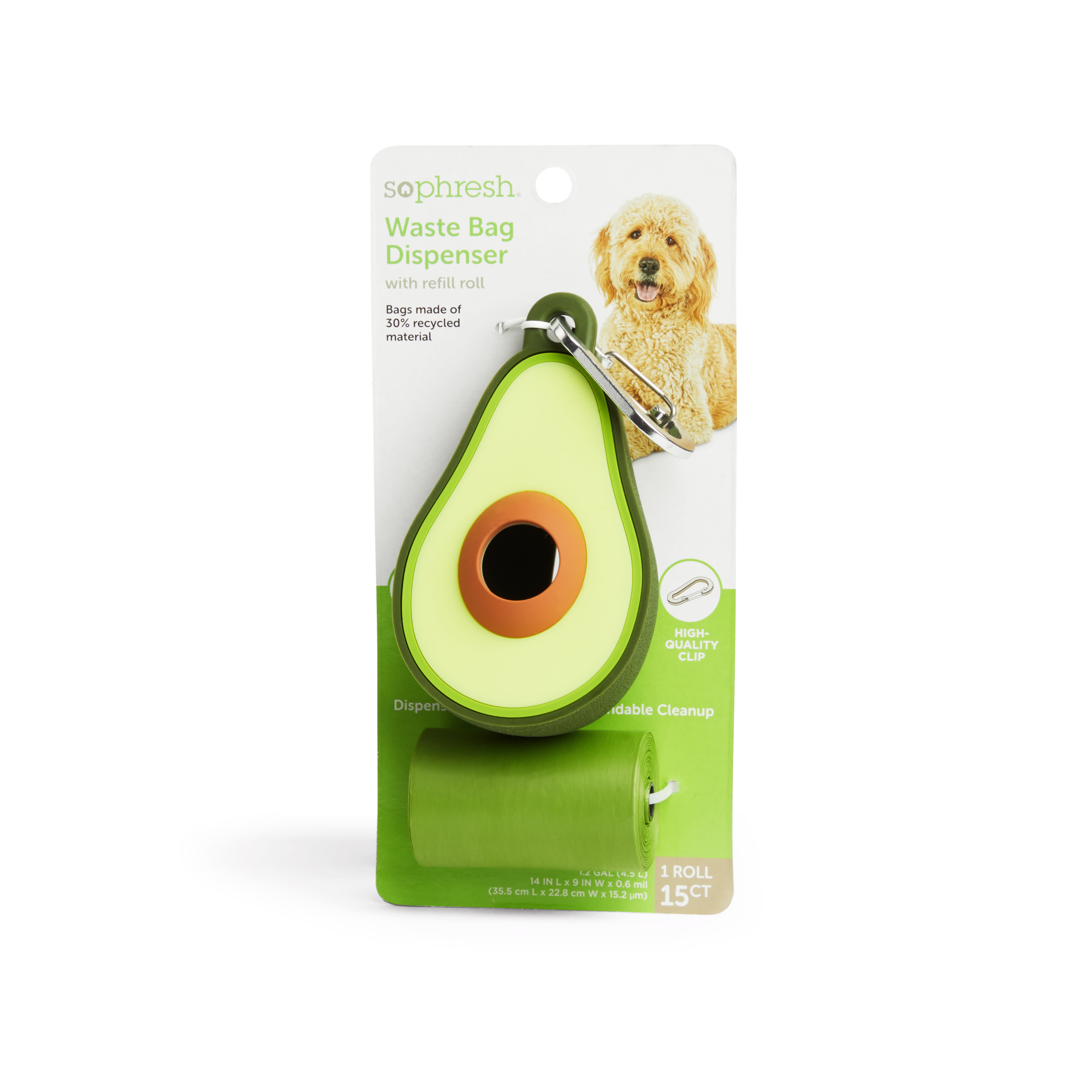 DUKIER - DISPENSADOR DE BOLSAS CACA PERRO AVOCADO – Dukier