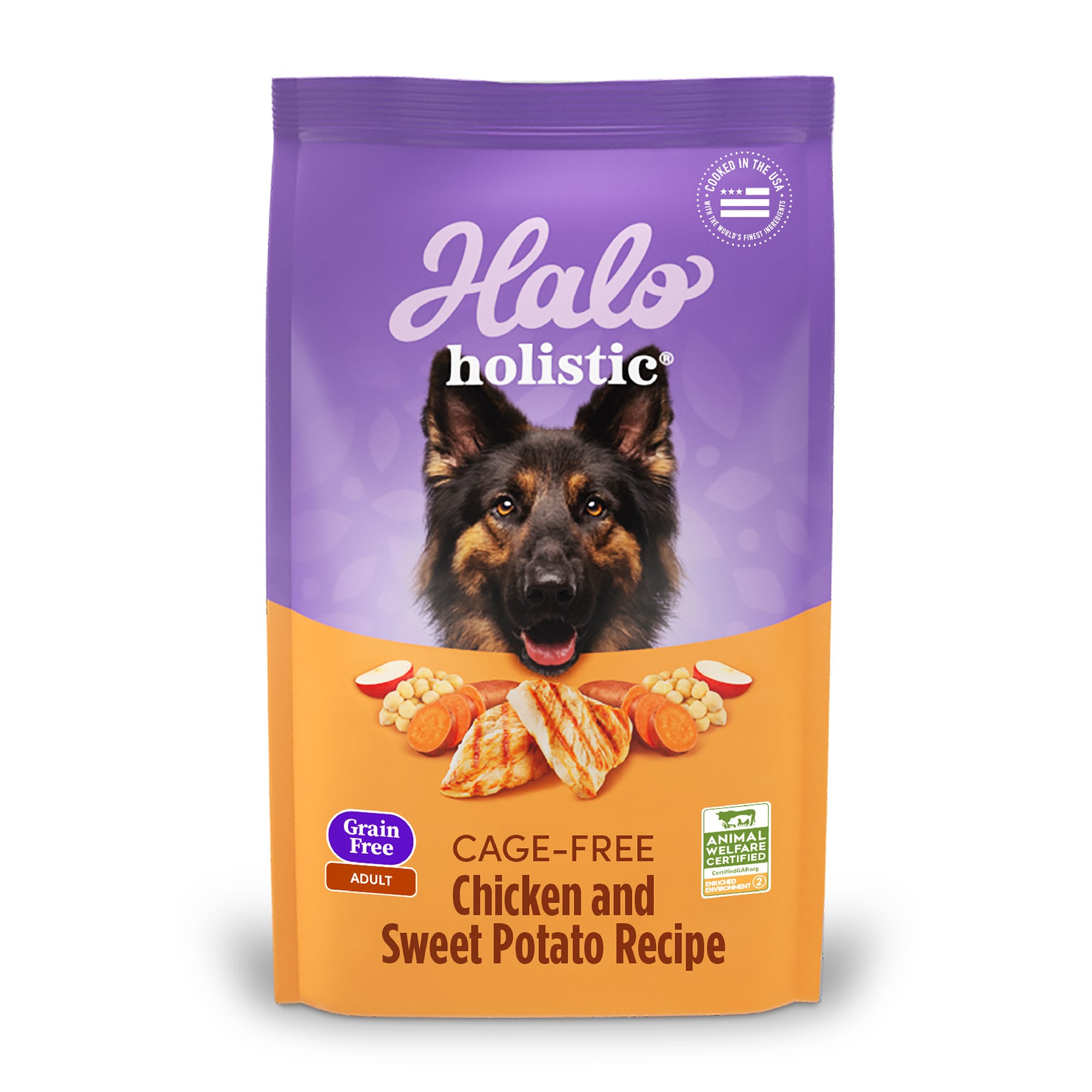 Halo holistic chicken recipe shop senior canned dog food