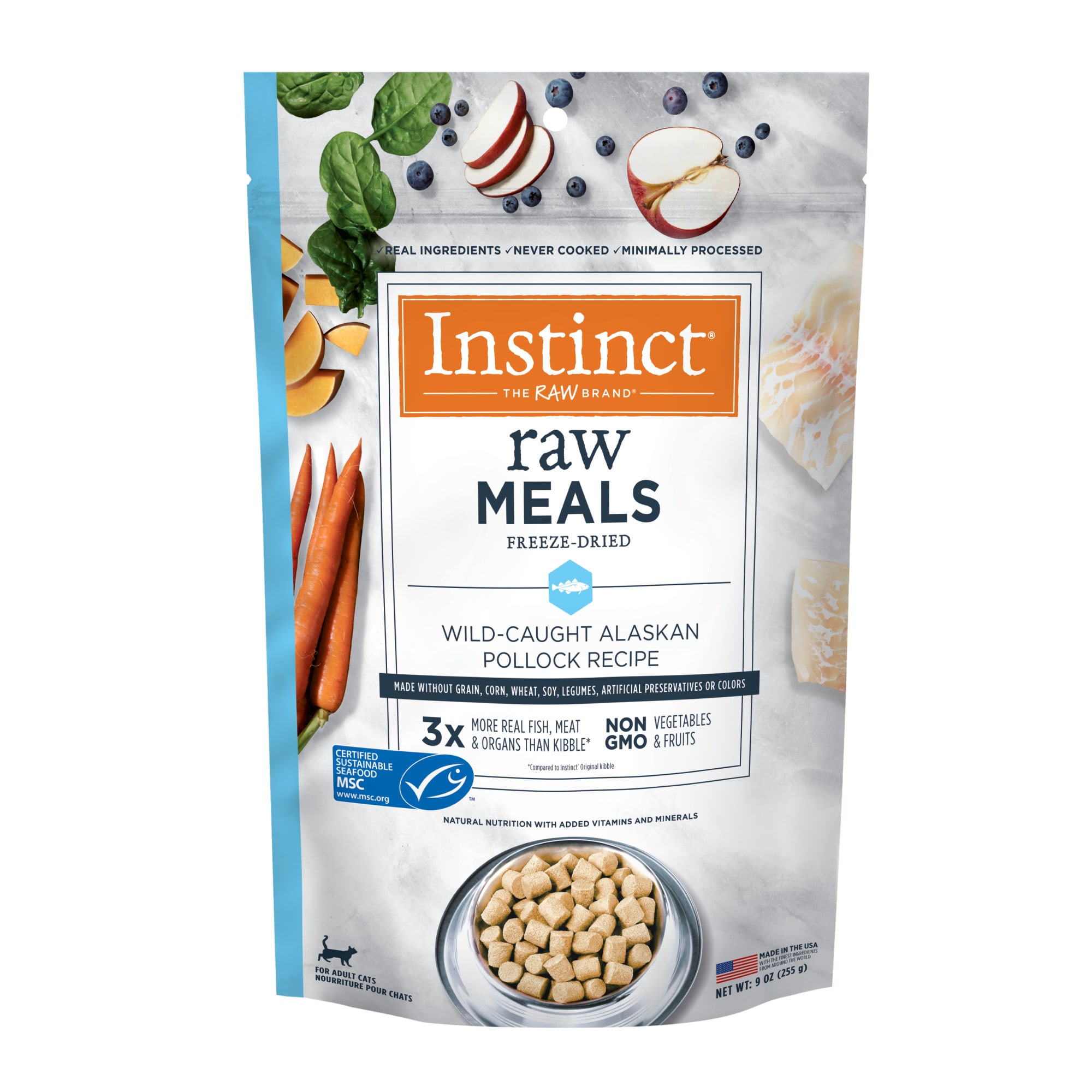 Instinct Freeze Dried Raw Meals Grain Free Wild Caught Alaskan