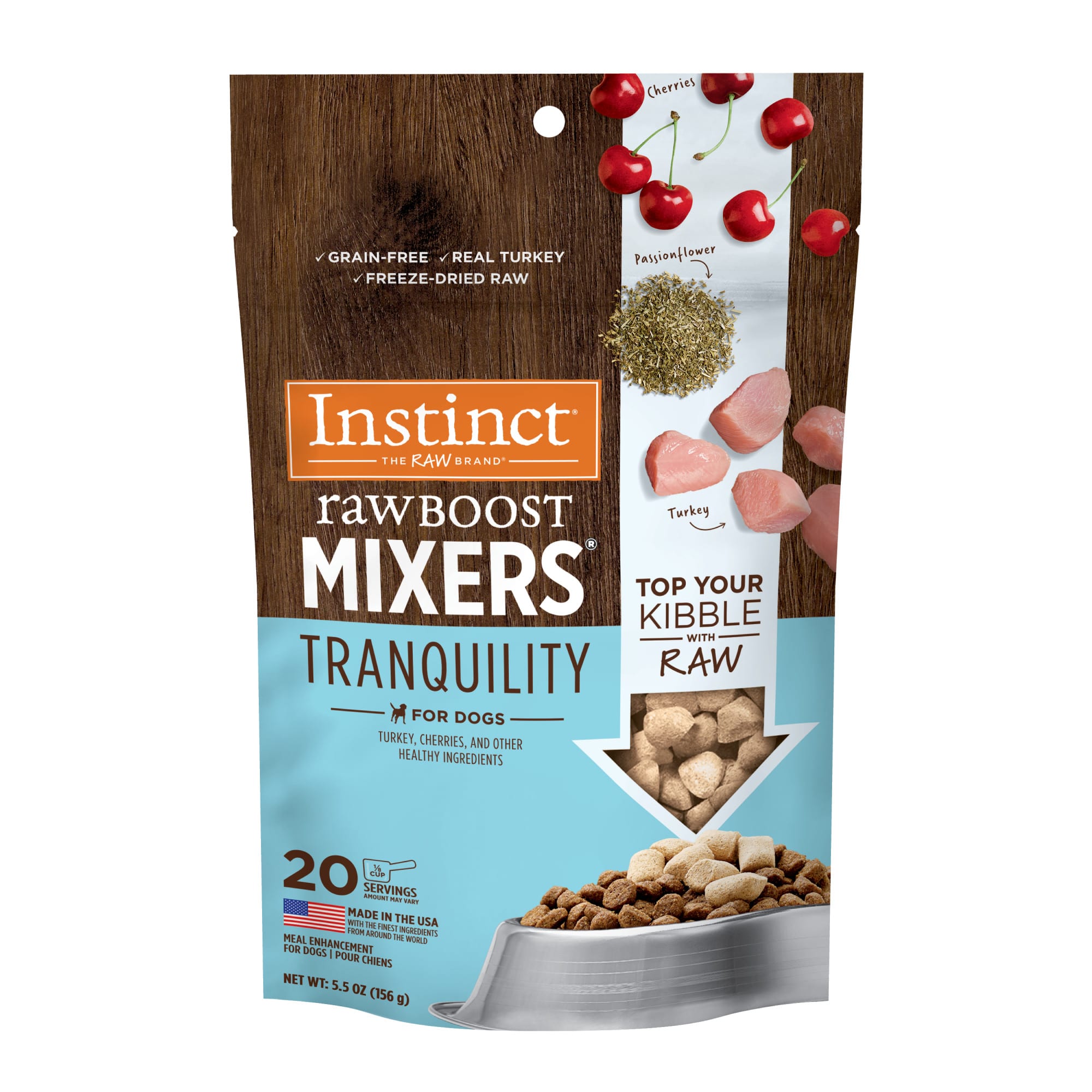 Instinct Raw Boost Mixers Tranquility Dog Food Topper 5.5 oz