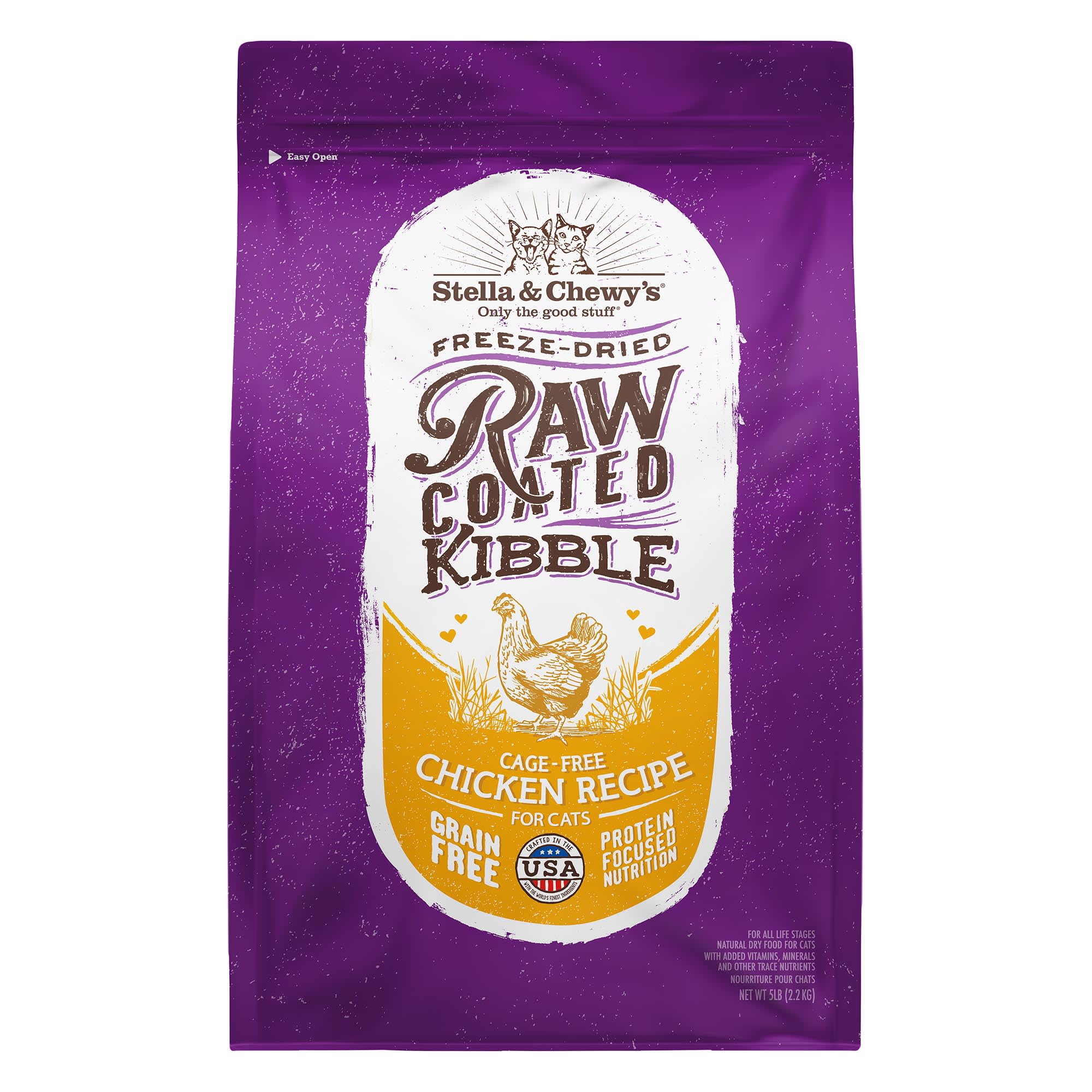 Stella and chewy freeze 2025 dried raw coated kibble