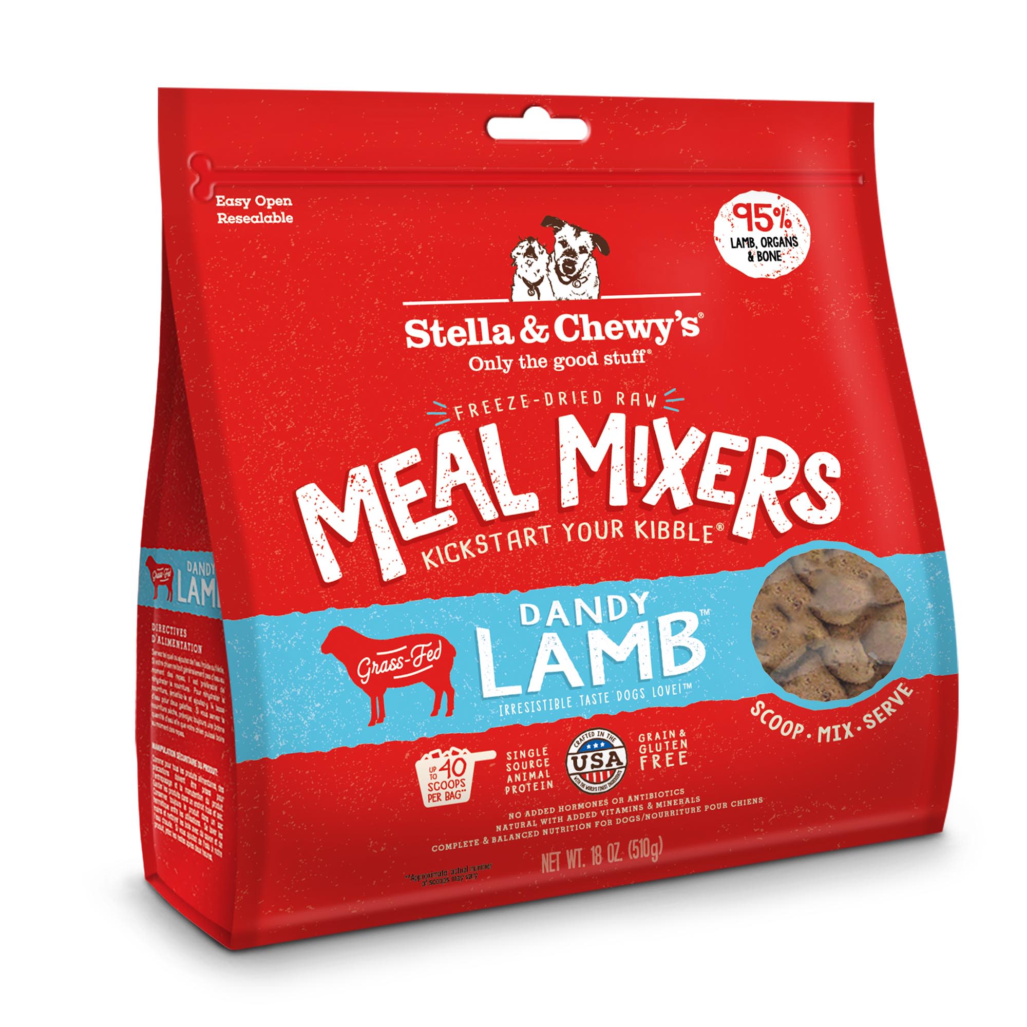 Stella & Chewy's Freeze-Dried Raw Marie's Magical Dinner Dust High Protein  Meal Grass-Fed Beef Recipe Dry Dog Food Topper, 7 oz.