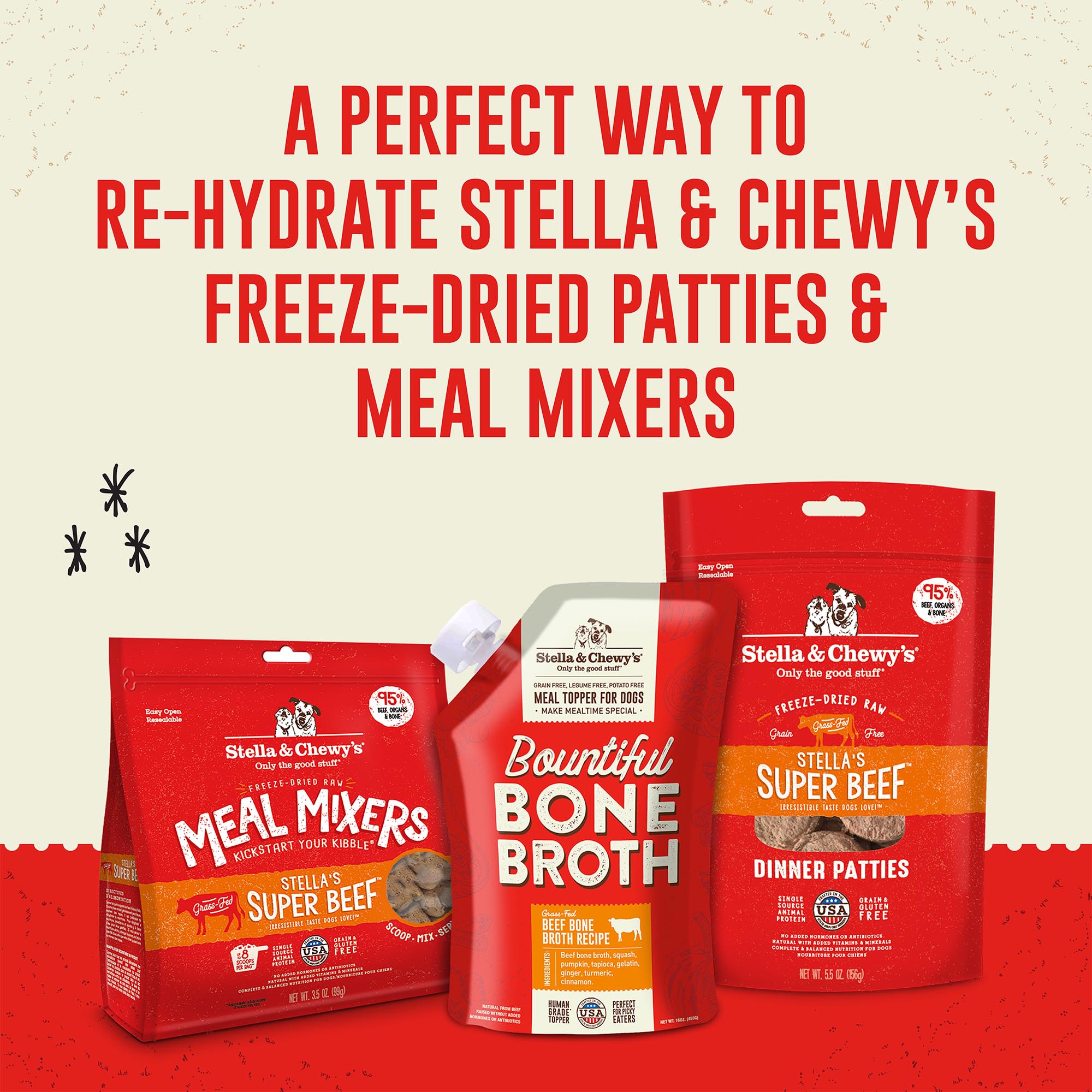 Stella Chewy s Bountiful Bone Broth Grass Fed Beef Recipe Meal