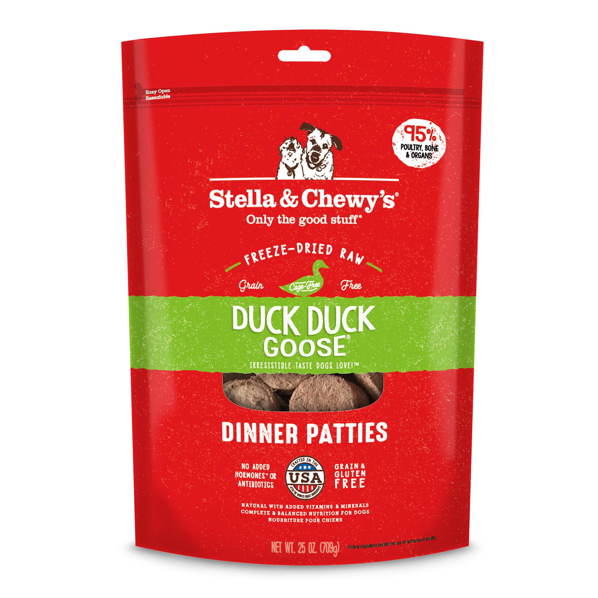 Stella and shop chewy duck kibble