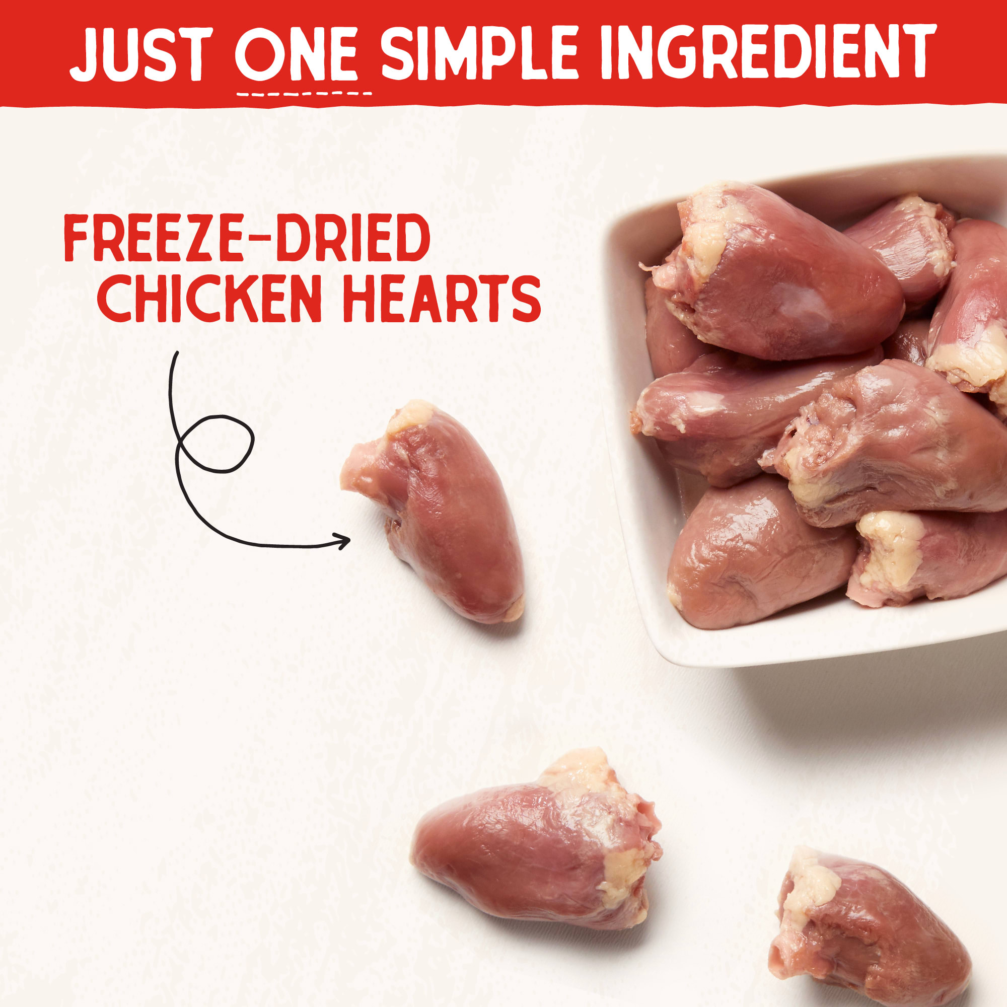 Dr. Harvey's Freeze-Dried Chicken Hearts Dog Treats - 100% Natural, High Protein, 3 Pack (7oz Each) - View #8