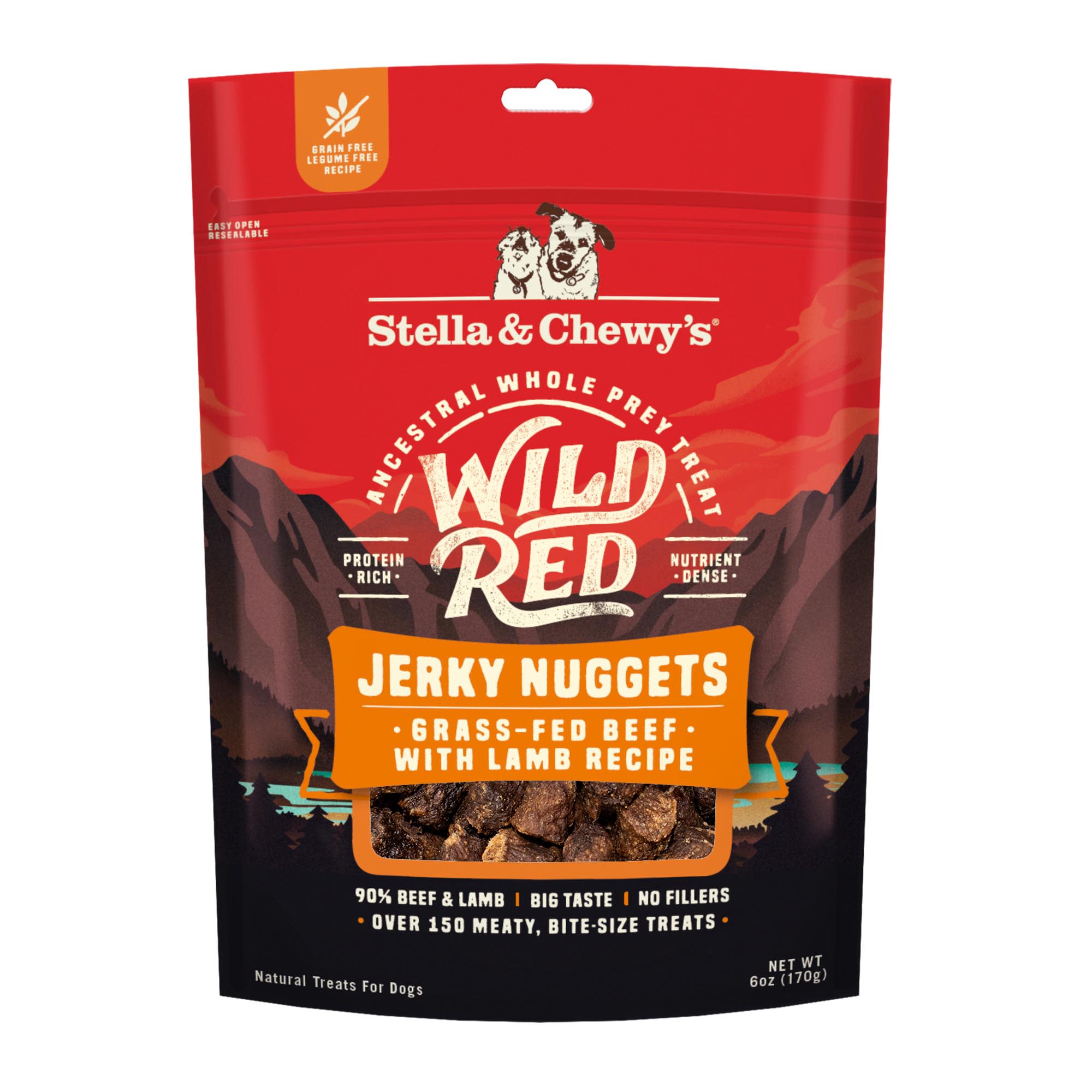 Stella Chewy s Wild Red Jerky Nuggets Beef Lamb Recipe Dog