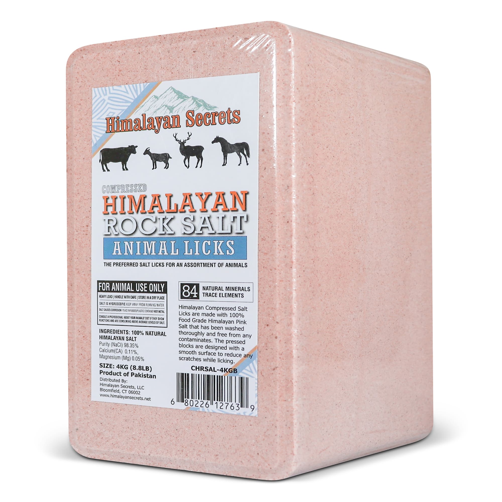 Himalayan Secrets Brick Compressed Rock Salt Animal Licks, 8.8 lbs. Petco