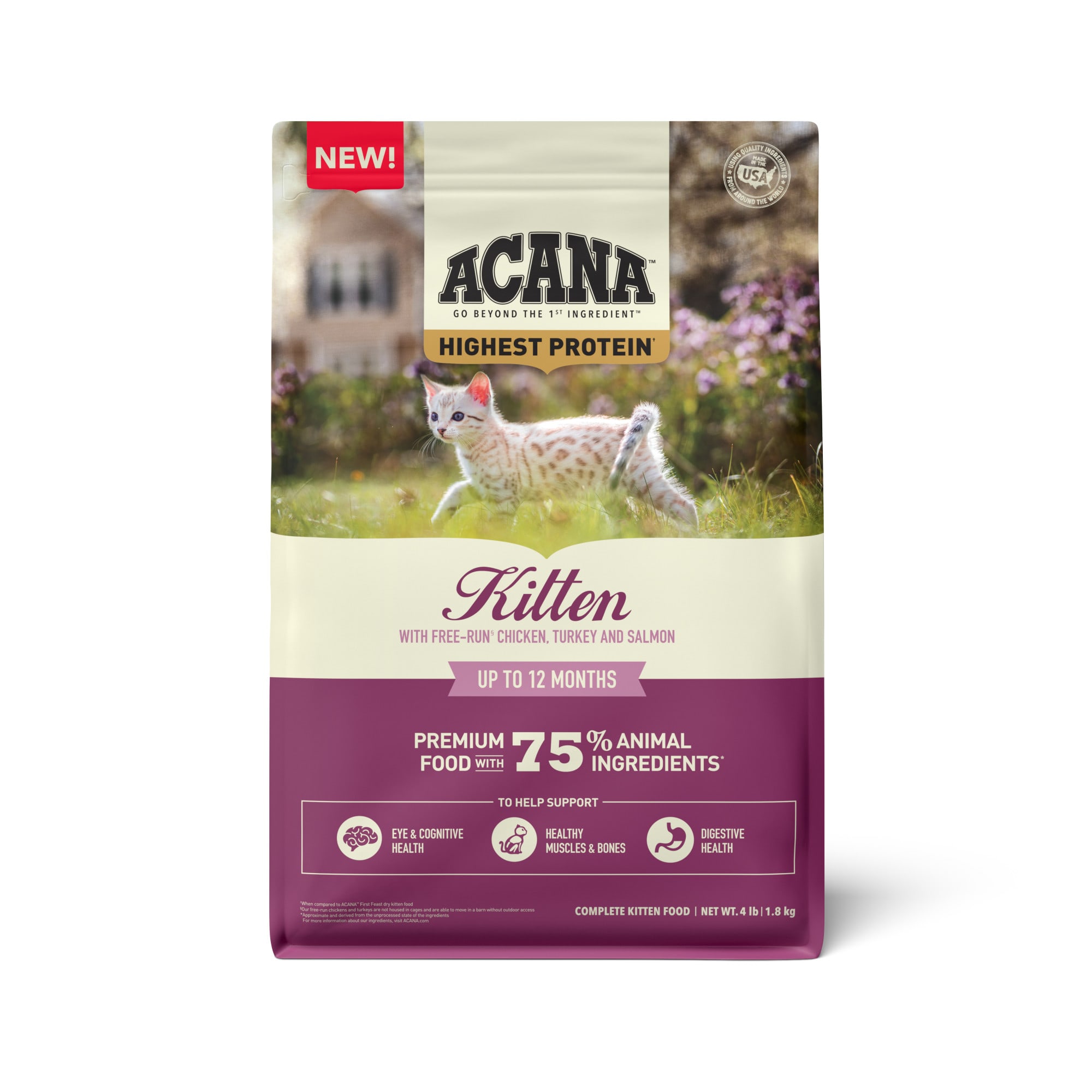 ACANA Highest Protein Dry Food for Kittens 4 lbs. Petco