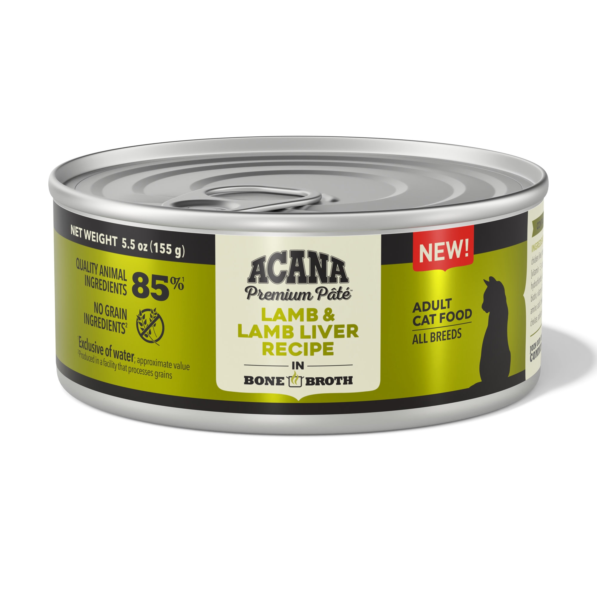 ACANA Lamb Lamb Liver in Bone Broth Wet Cat Food 5.5 oz. Case