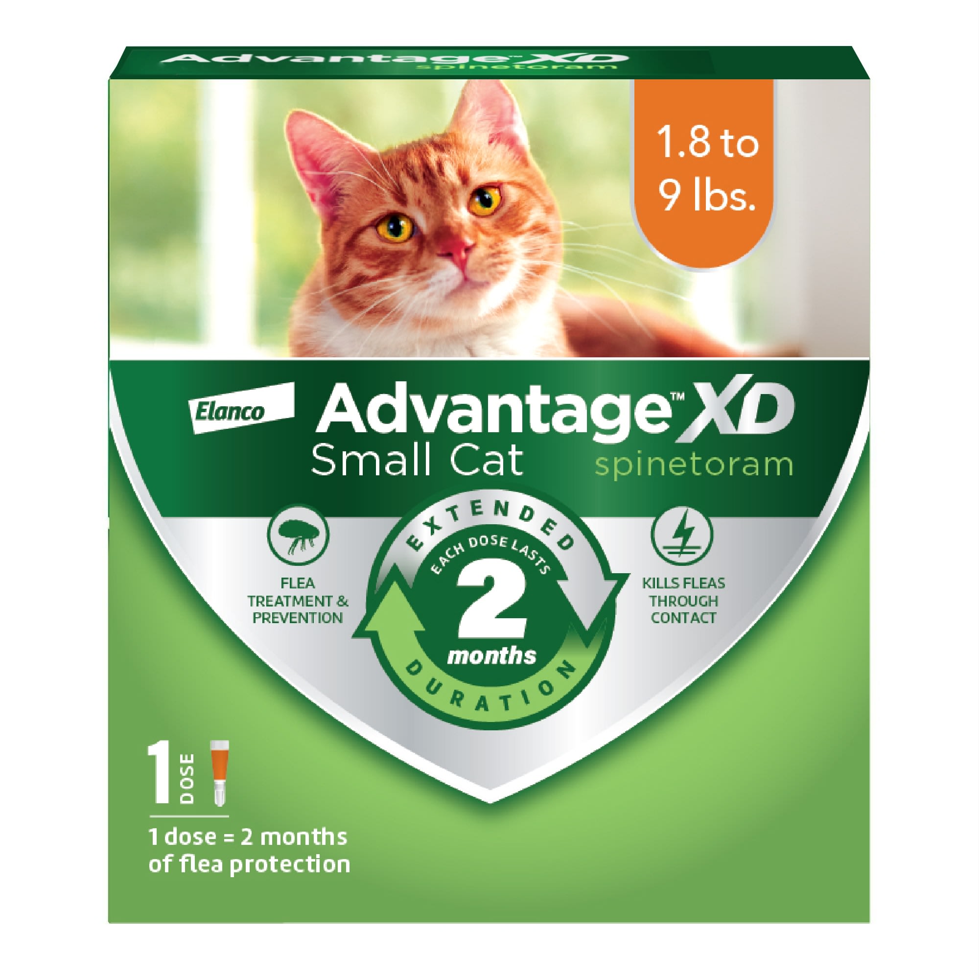 Advantage XD 1 Topical Dose 2 Months of Protection Per Dose Flea