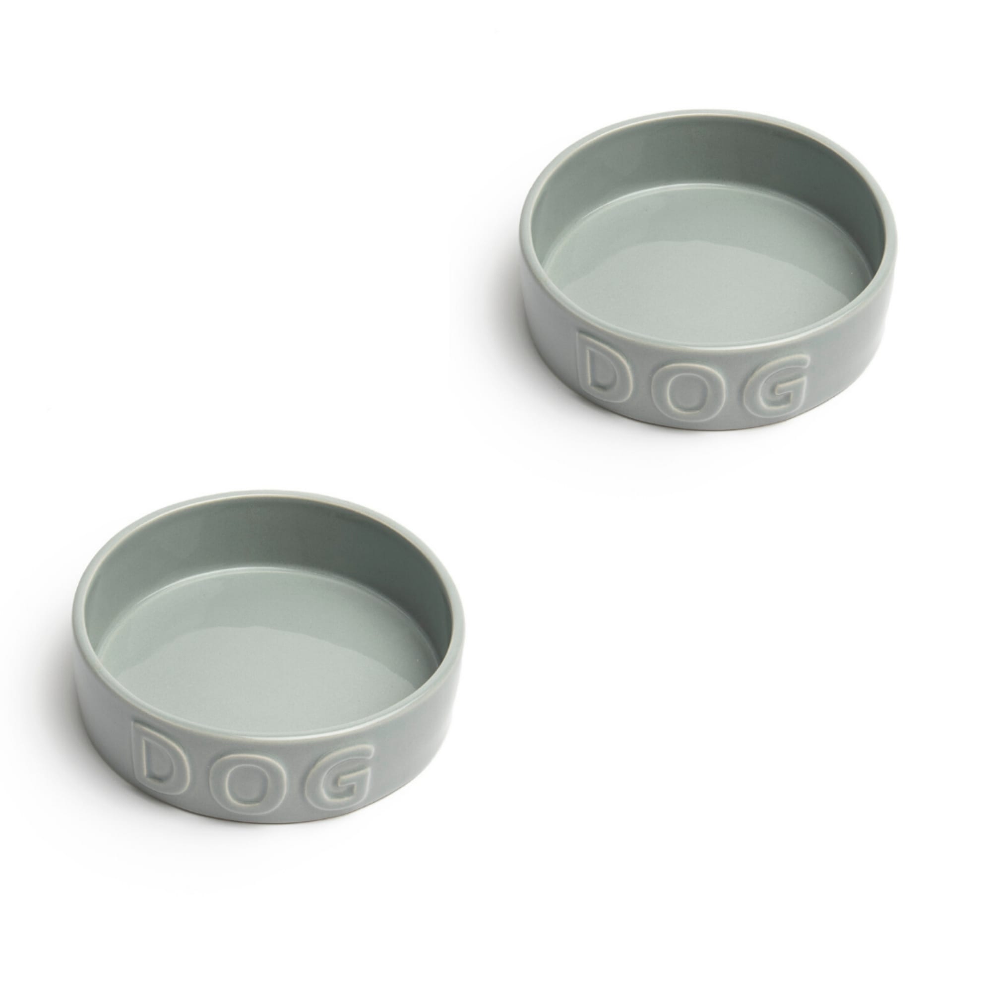 Grey dog deals bowls