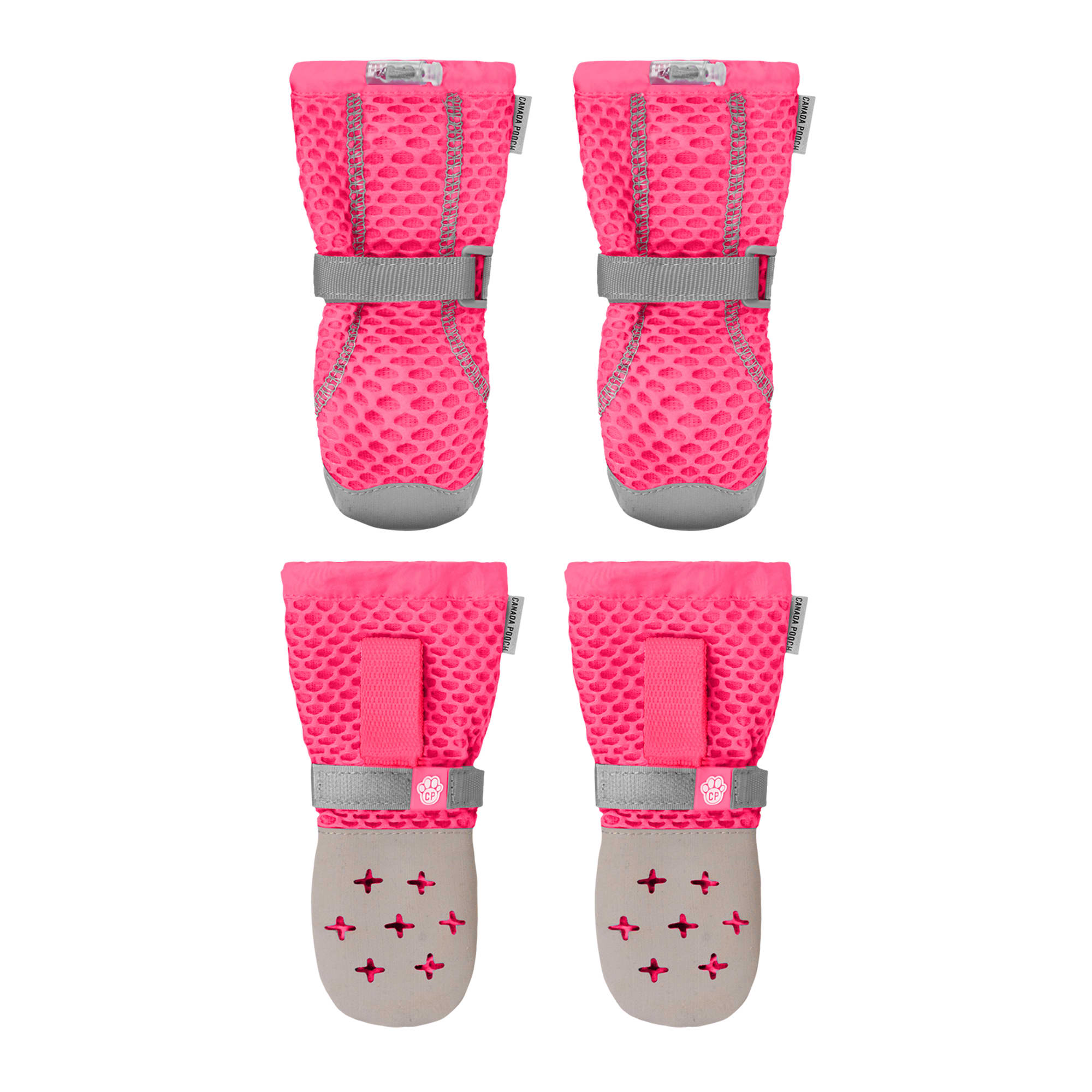 Canada Pooch Pink Hot Pavment Dog Boots, X-Large | Petco