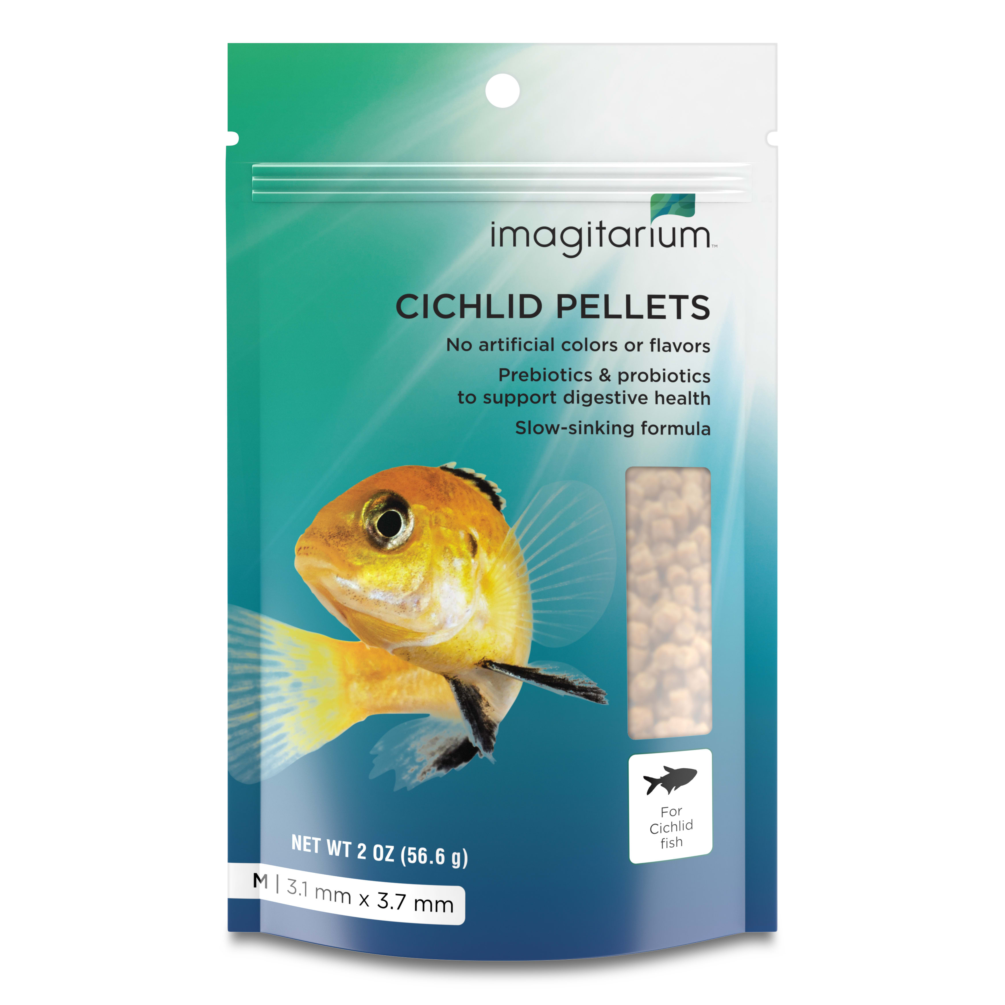 Cichlid food outlet for goldfish