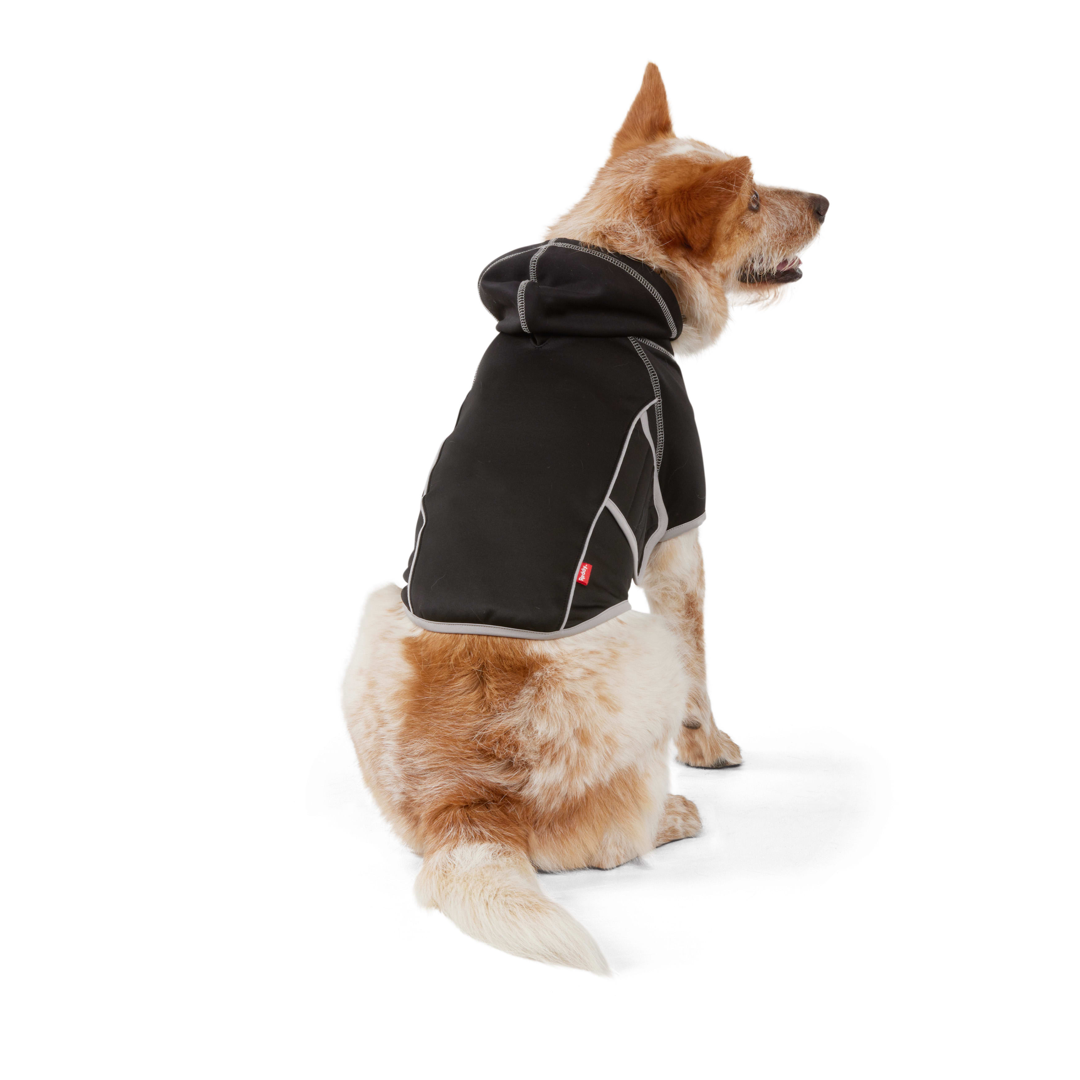 Reddy Black Calming Dog Hoodie XS EcoFriendly & Washable