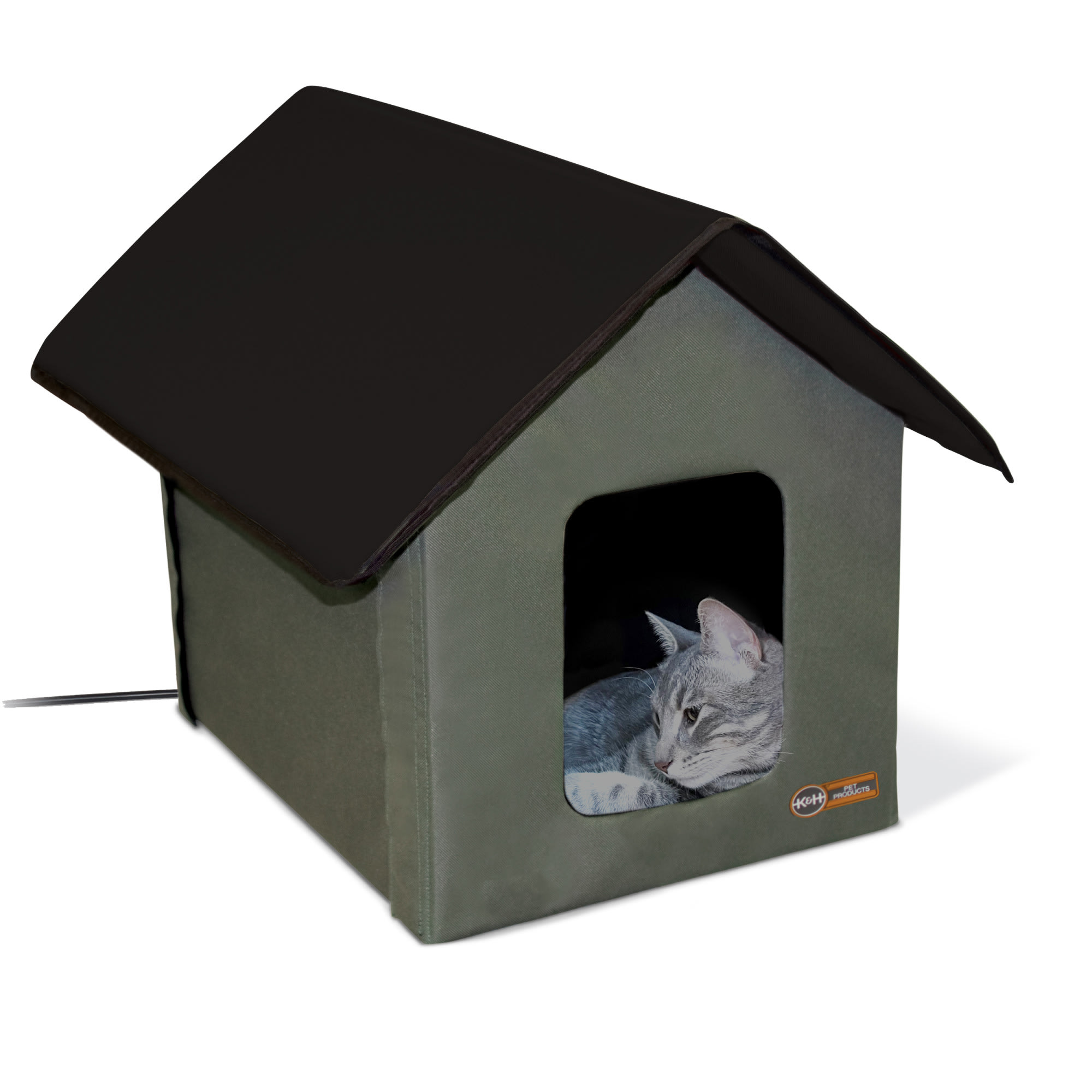 K&H Outdoor Heated Kitty House Cat Shelter, 19