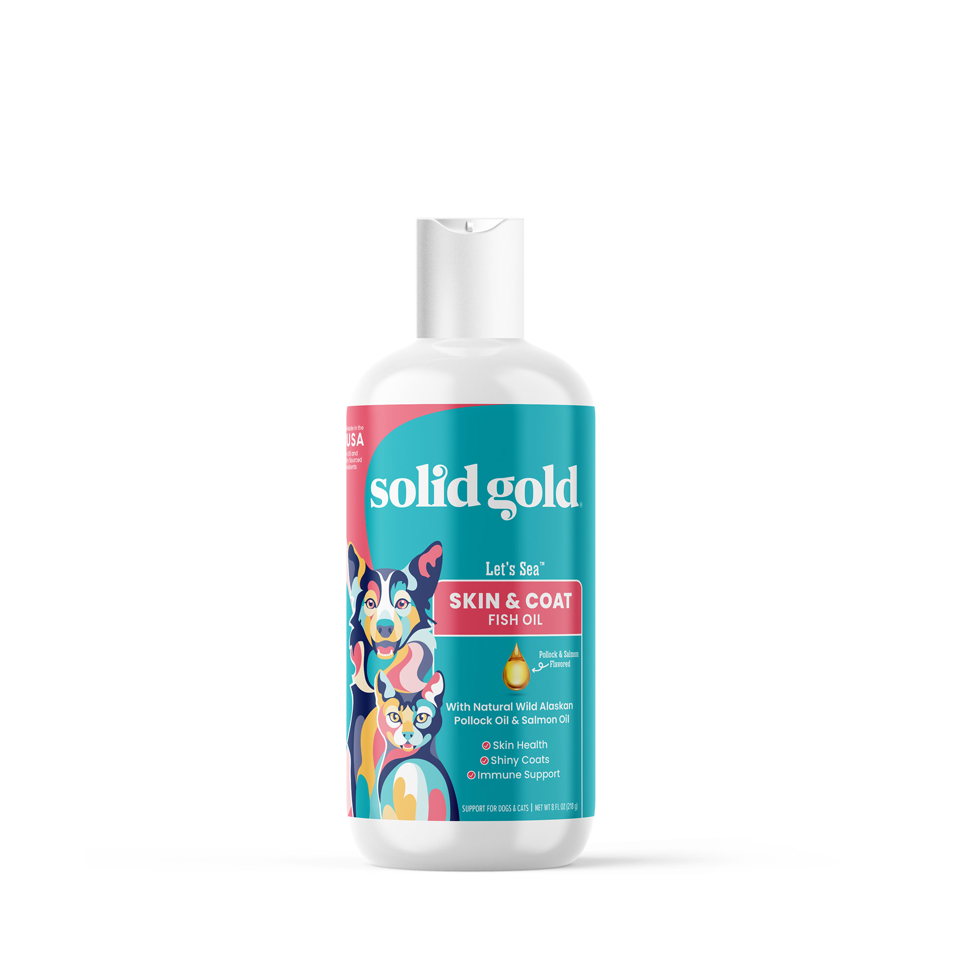 Solid Gold Let s Sea Fish Oil for Pets 16 fl. oz. Petco