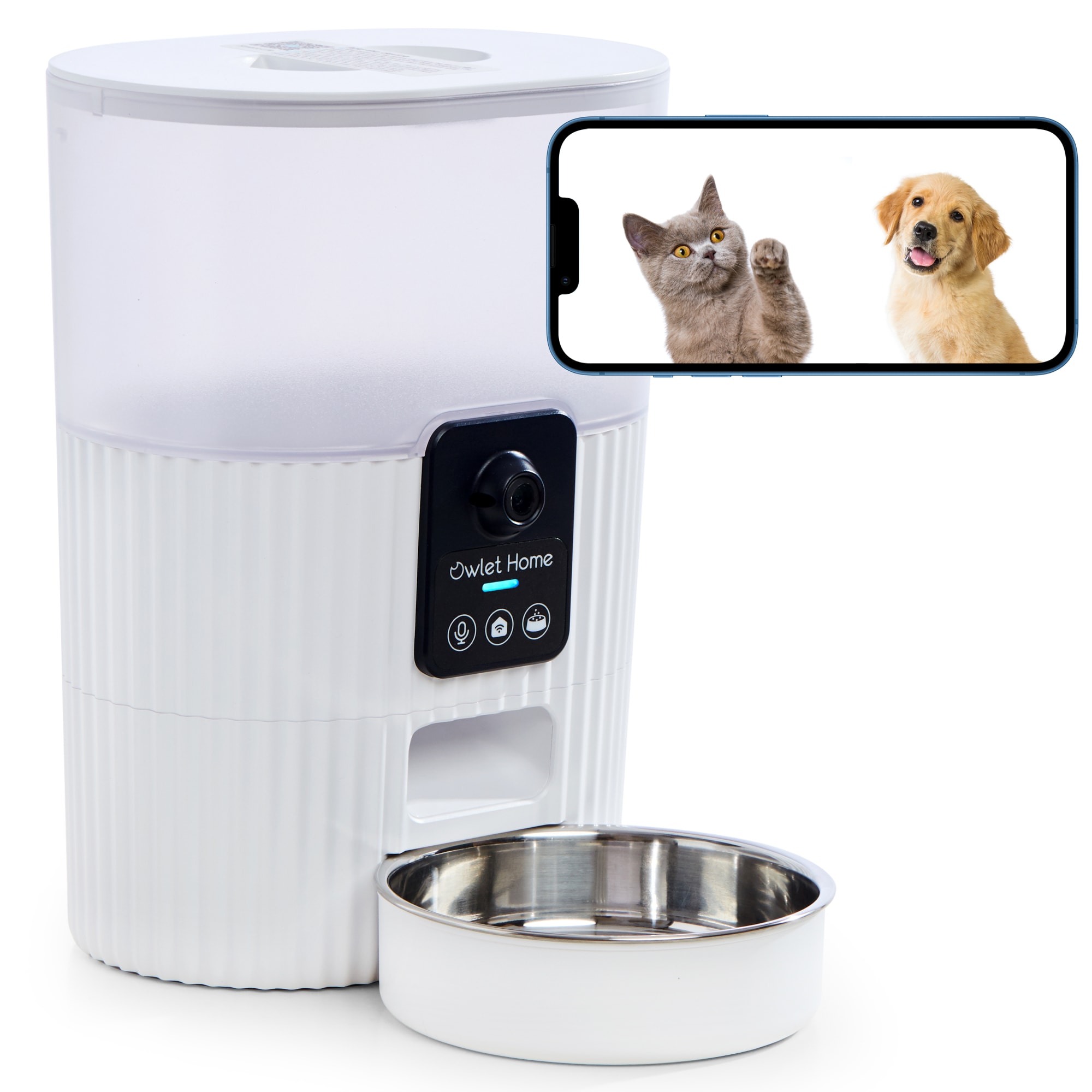 automatic pet feeder with camera