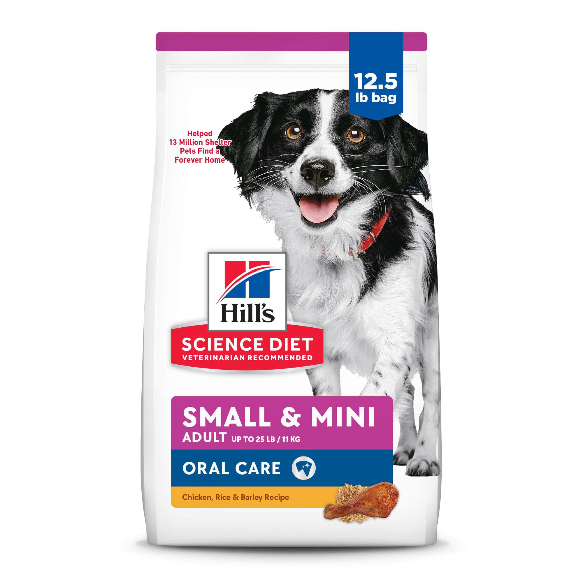 Hill s Science Diet 4 lb Adult Oral Care Small Mini Chicken Recipe Dry Dog Food