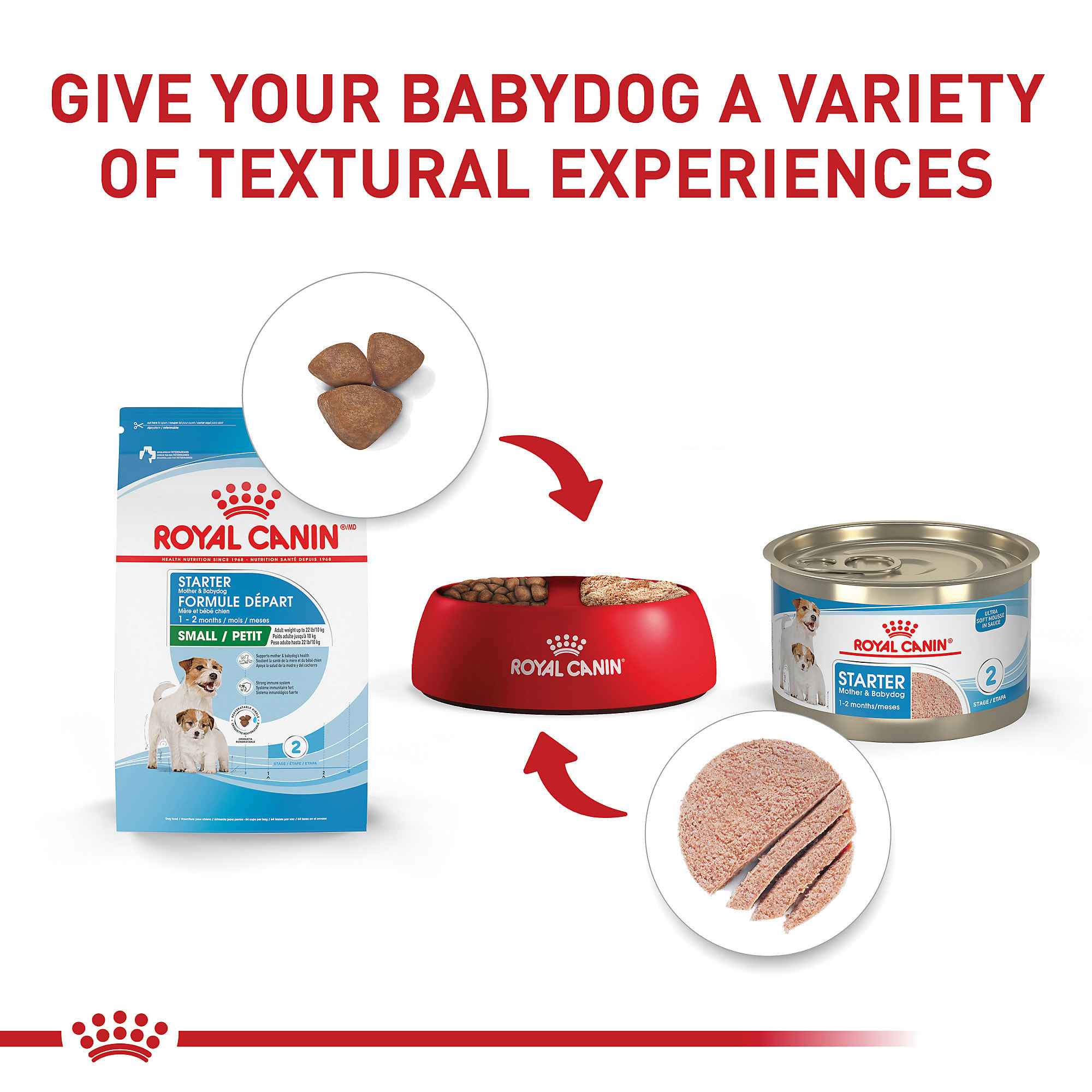 Royal Canin Size Health Nutrition Small Starter Mother Babydog Dry Dog Food 2.5 lbs. Petco