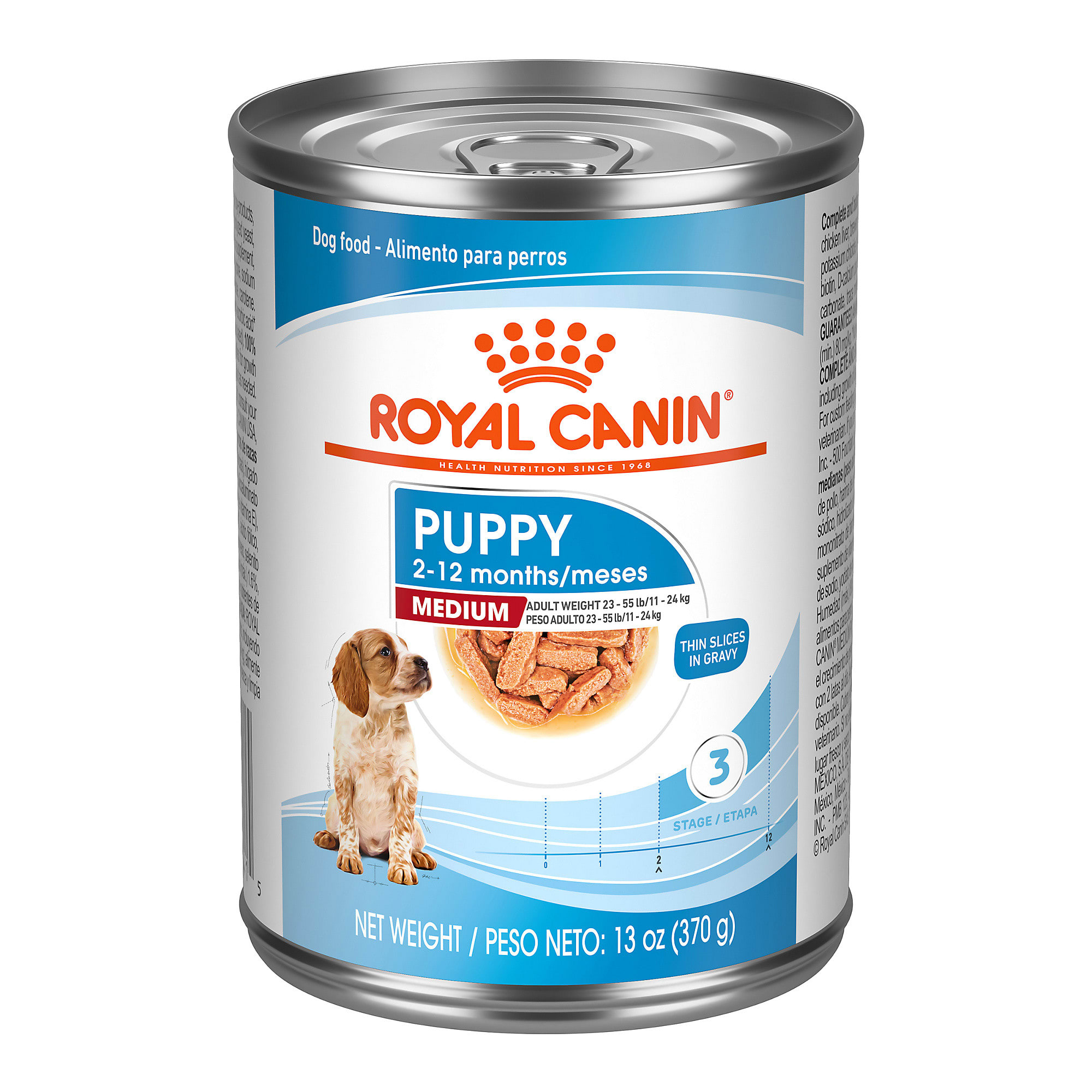 Royal Canin Size Health Nutrition Medium Thin Slices in Gravy Wet Puppy 13 oz., Case of 12 | Petco
