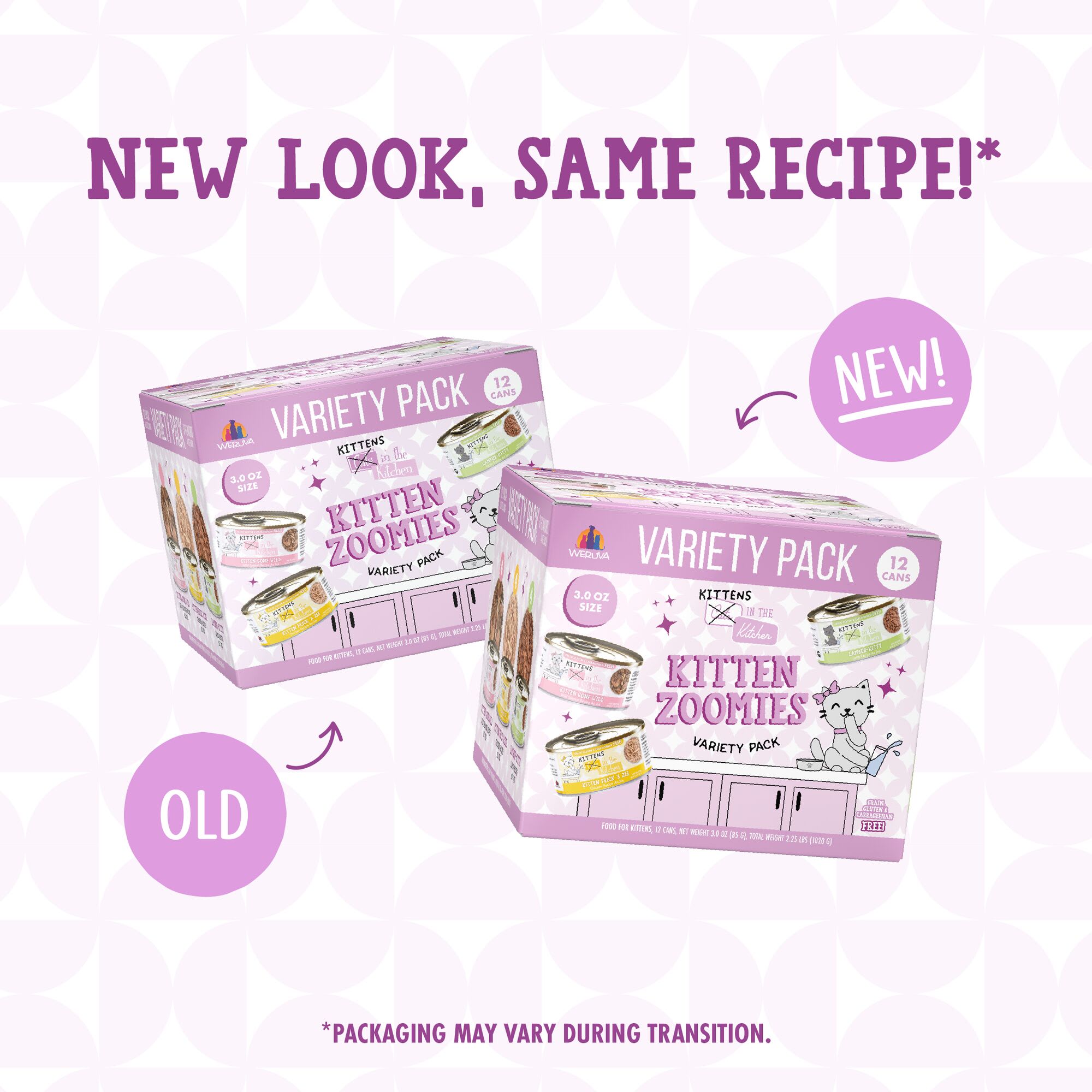 Cats in the Kitchen Kitten Zoomies Variety Pack Wet Cat Food, 3 oz