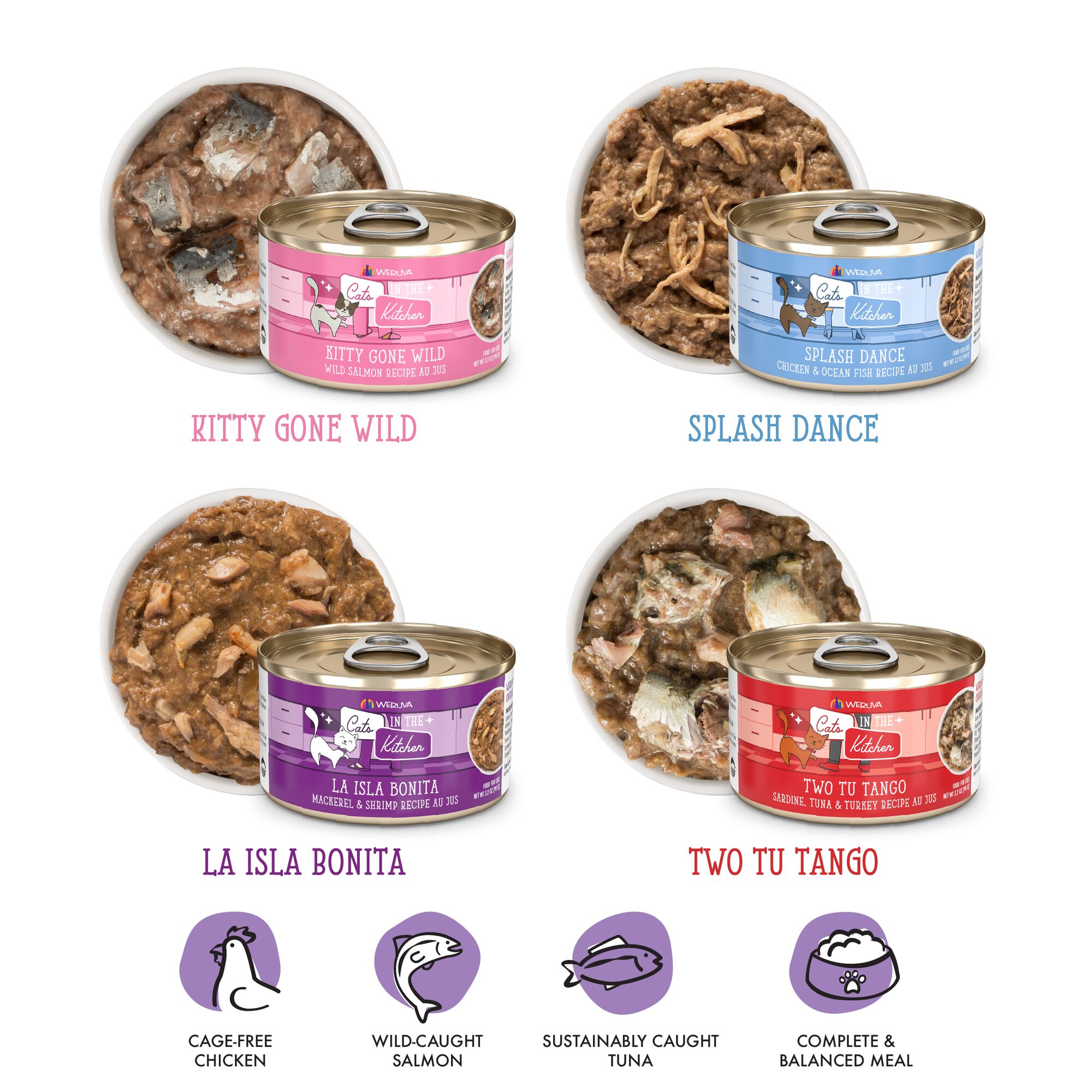 【大特価】CAT'S PAWセメント缶3点まとめ売り Cats in the Kitchen Originals The Coolsville Catch! Variety Pack