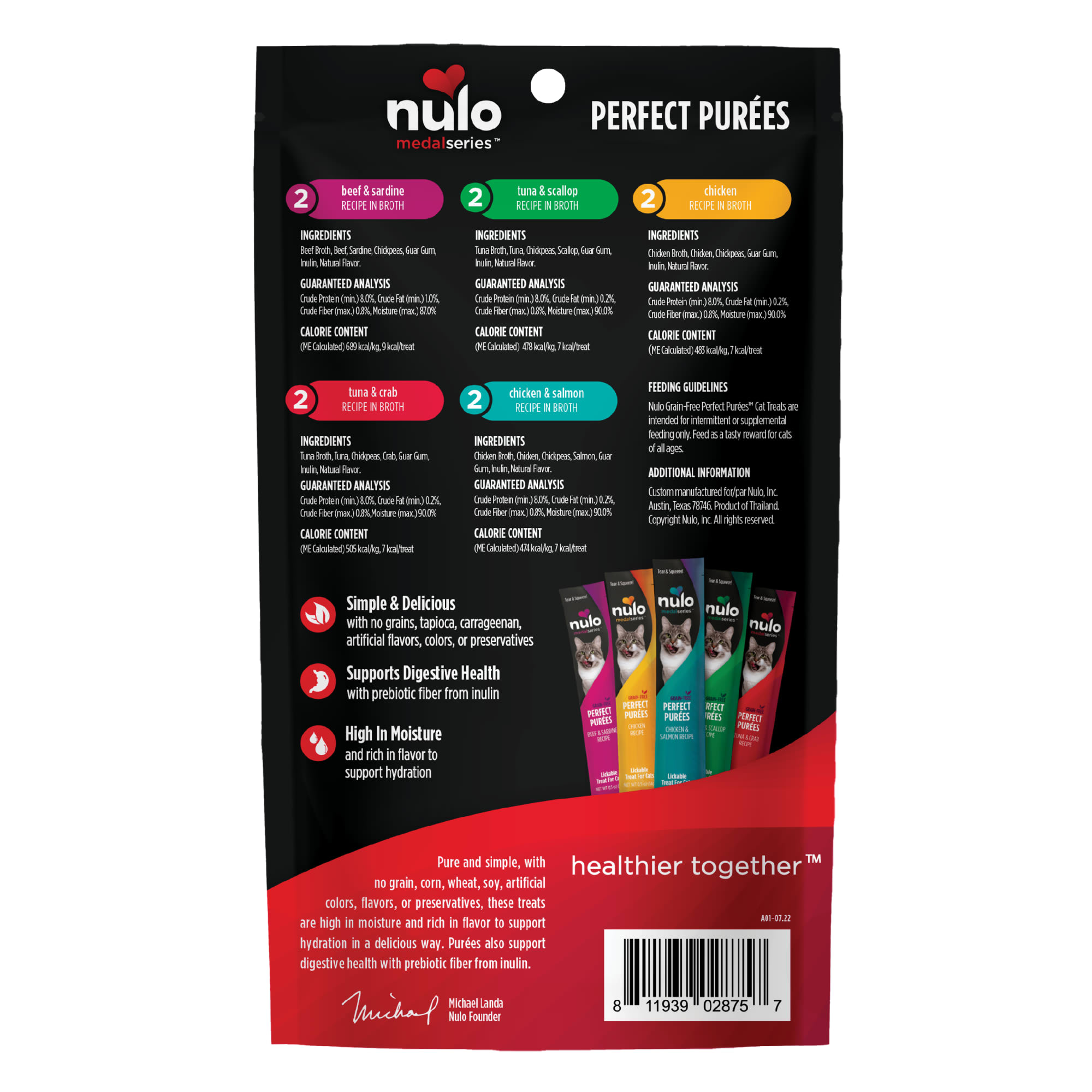 Nulo MedalSeries Puree Variety Pack Wet Cat Food 0.5 oz. Count of 10 Petco