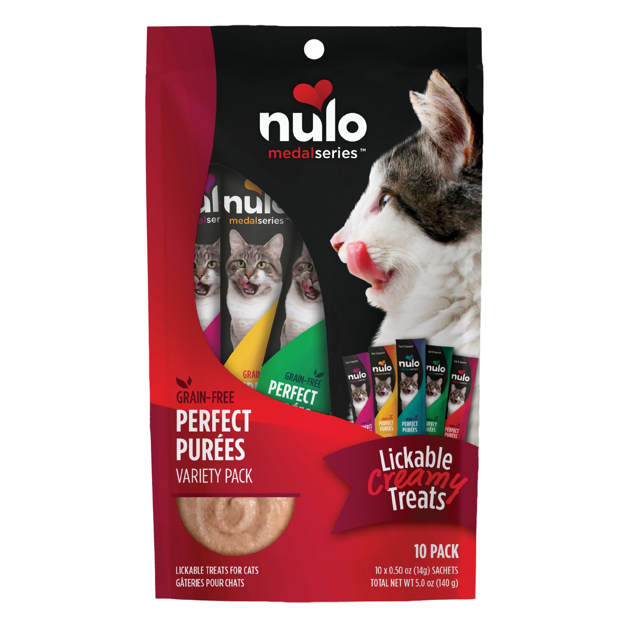 Nulo MedalSeries Puree Variety Pack Wet Cat Food 0.5 oz. Count