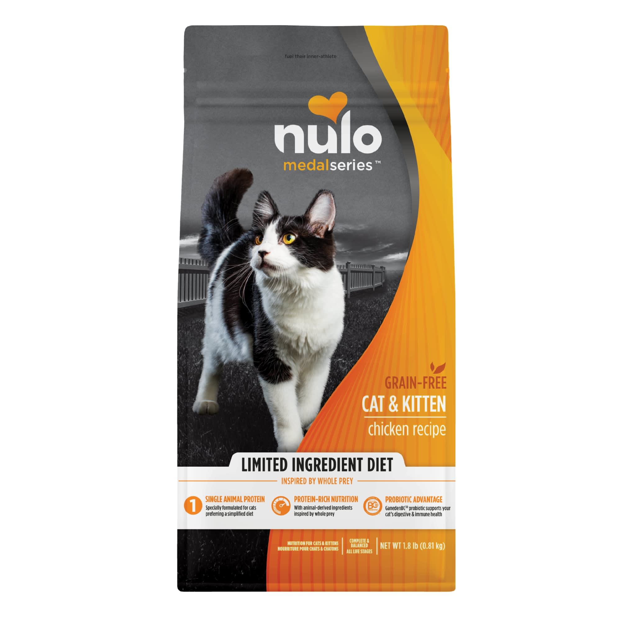 Nulo MedalSeries Grain Free Chicken Dry Cat Kitten Food 11 lbs