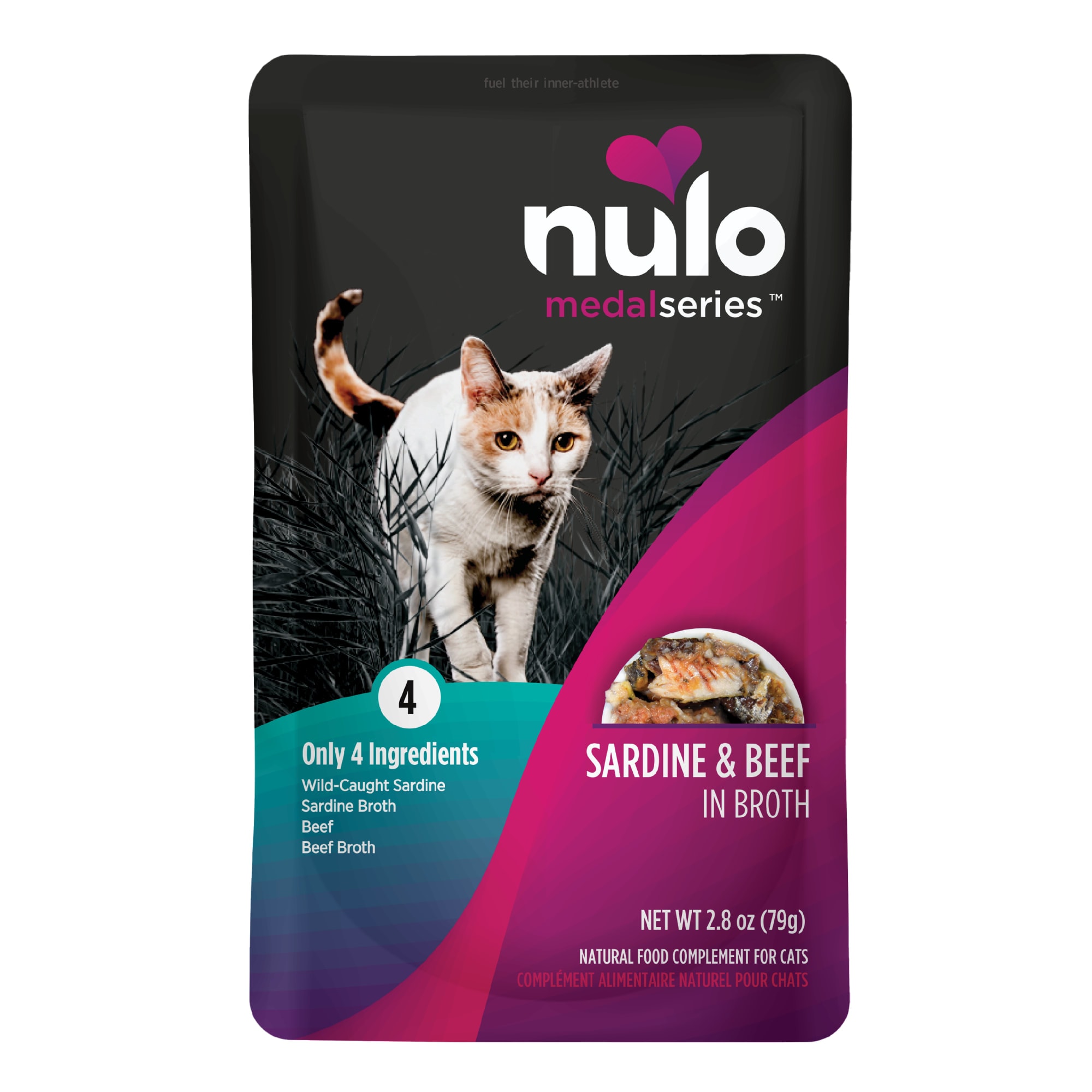 Nulo MedalSeries Grain Free Sardine Beef in Broth Wet Cat Food