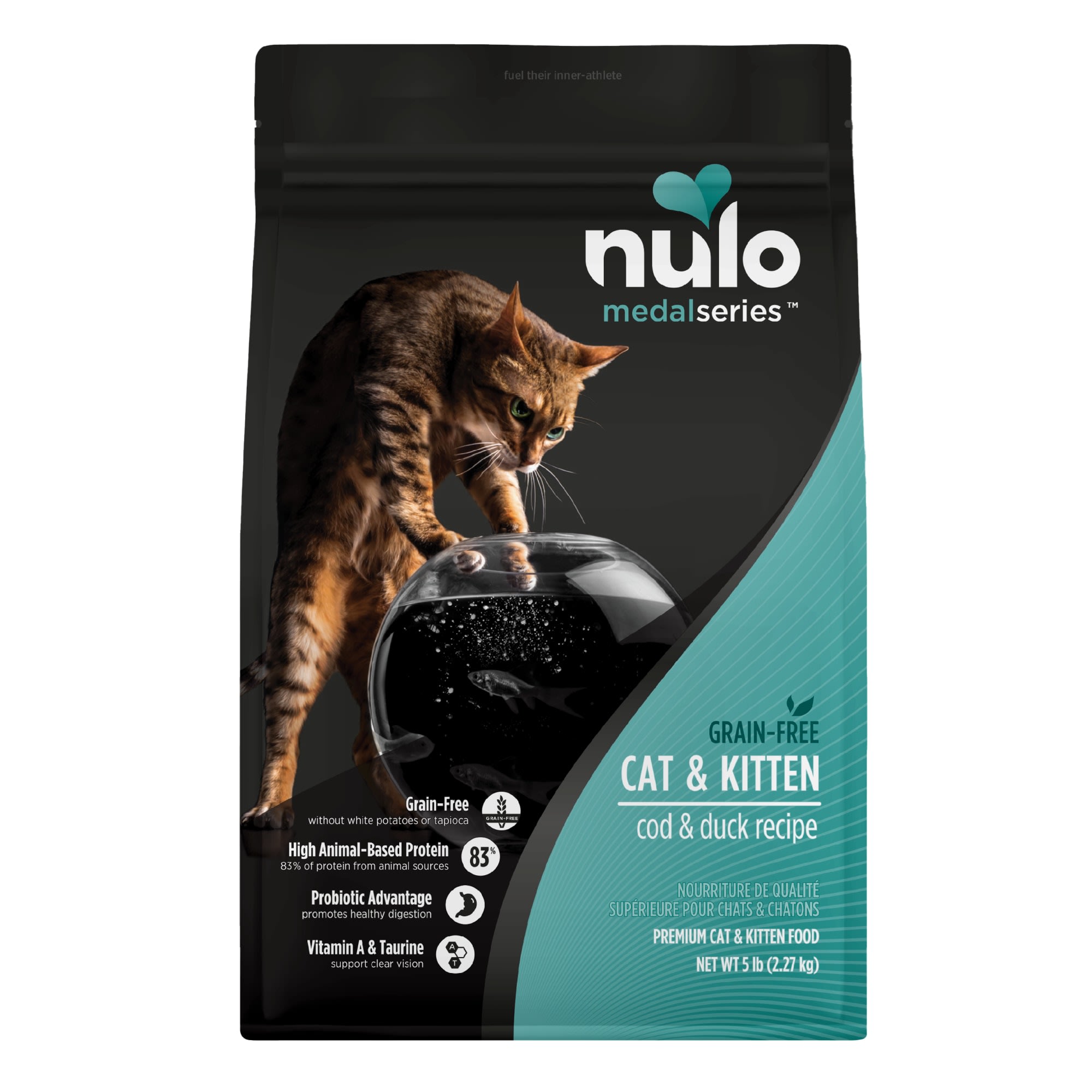 Nulo MedalSeries Grain Free Cod Duck Dry Cat Kitten Food 12