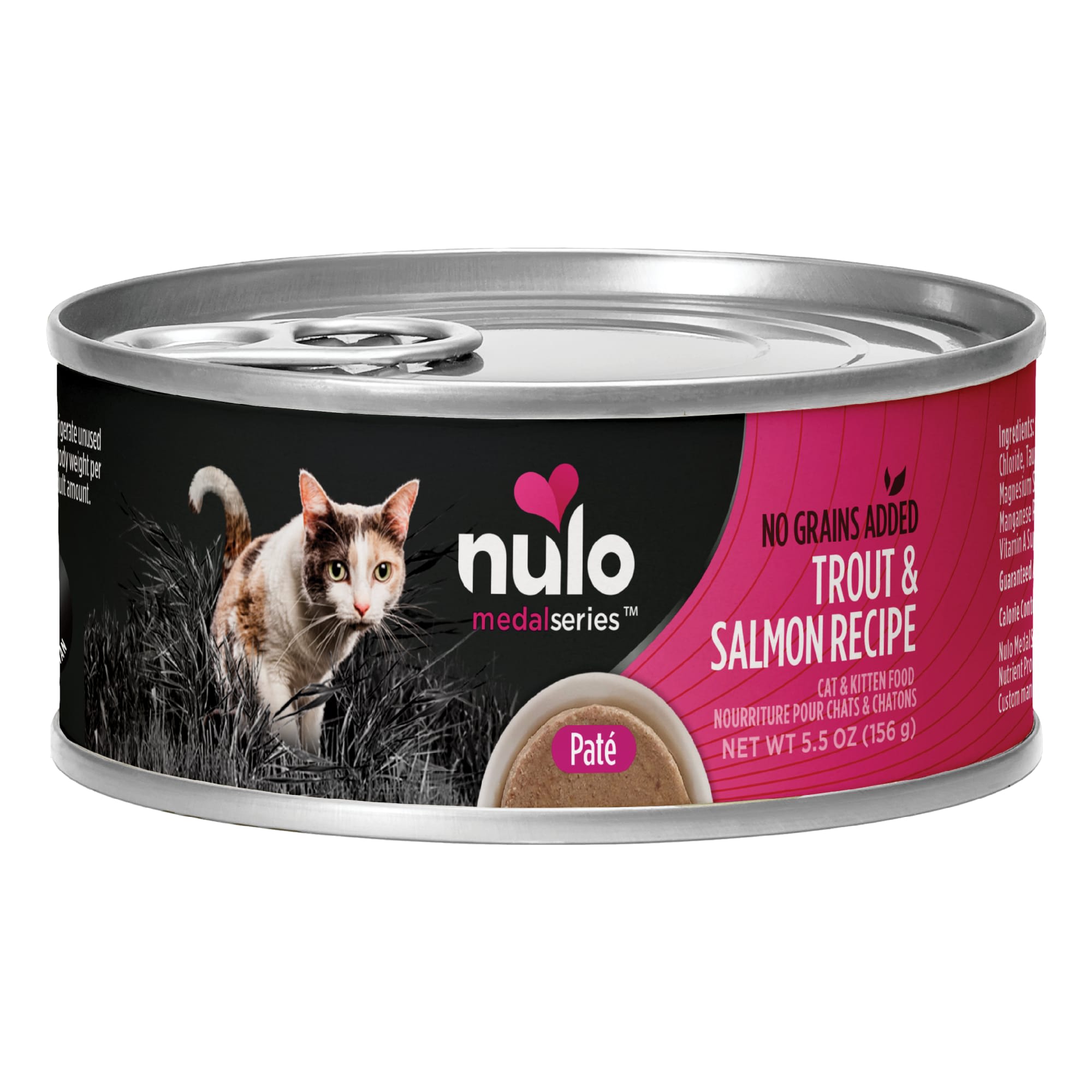 Nulo MedalSeries Grain-Free Trout & Salmon Wet Cat Food, 5.5 oz. | Petco