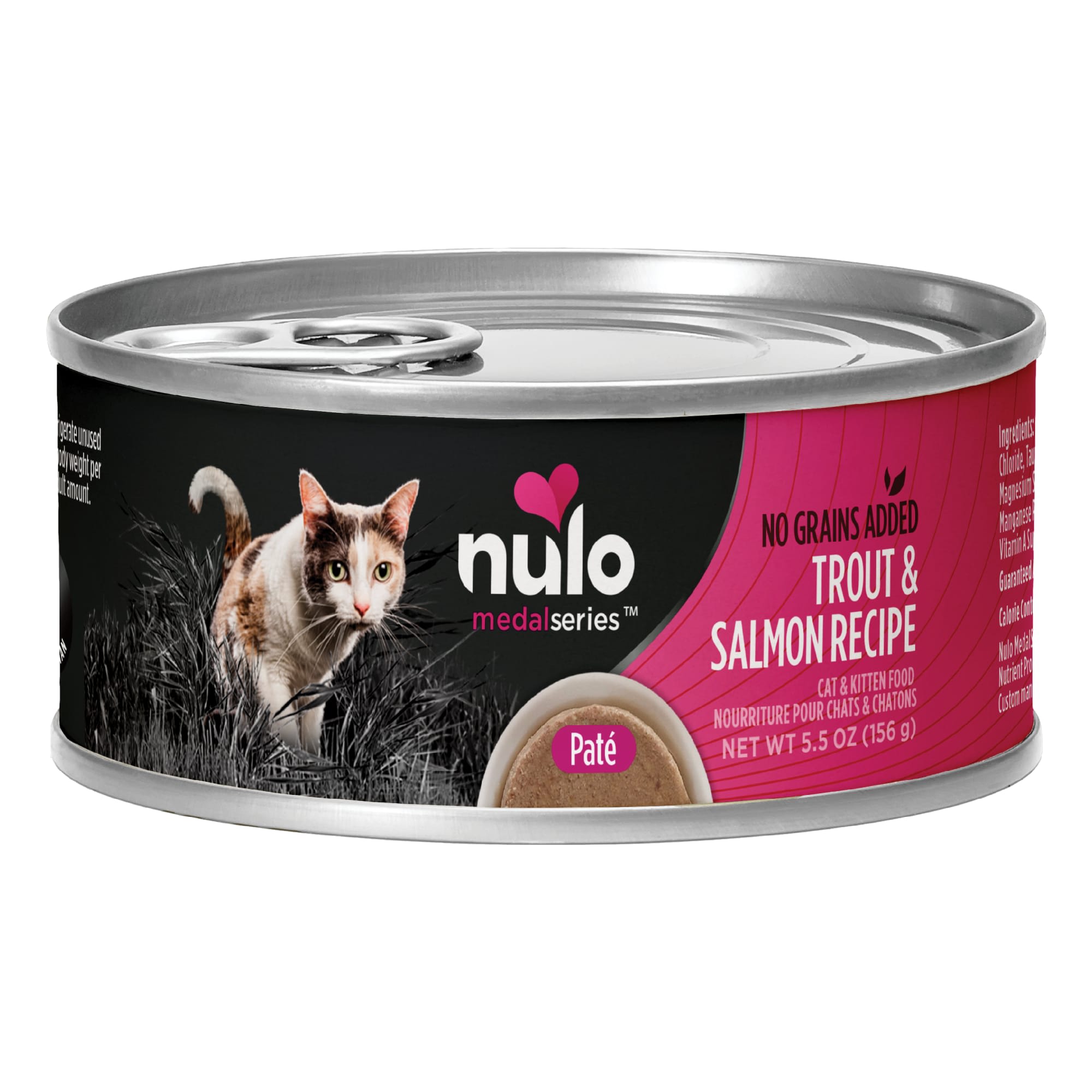 Nulo MedalSeries Grain Free Trout Salmon Wet Cat Food 5.5 oz